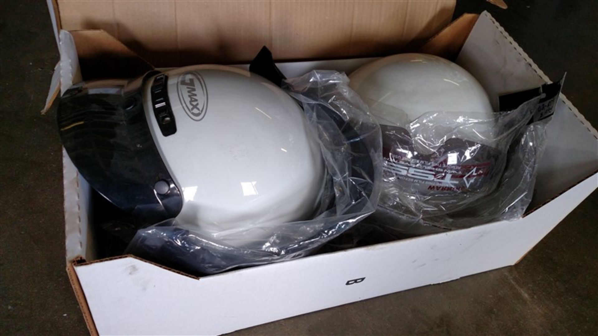 (6) NEW Motorcycle Helmets (Assorted Sizes) plus Covers - VHDA: 7.25% Sales Tax charged - (6 x Bid) - Image 2 of 2