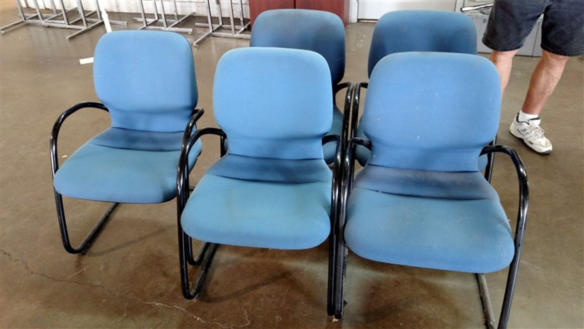 (5) Blue Chairs - (1 x Bid)