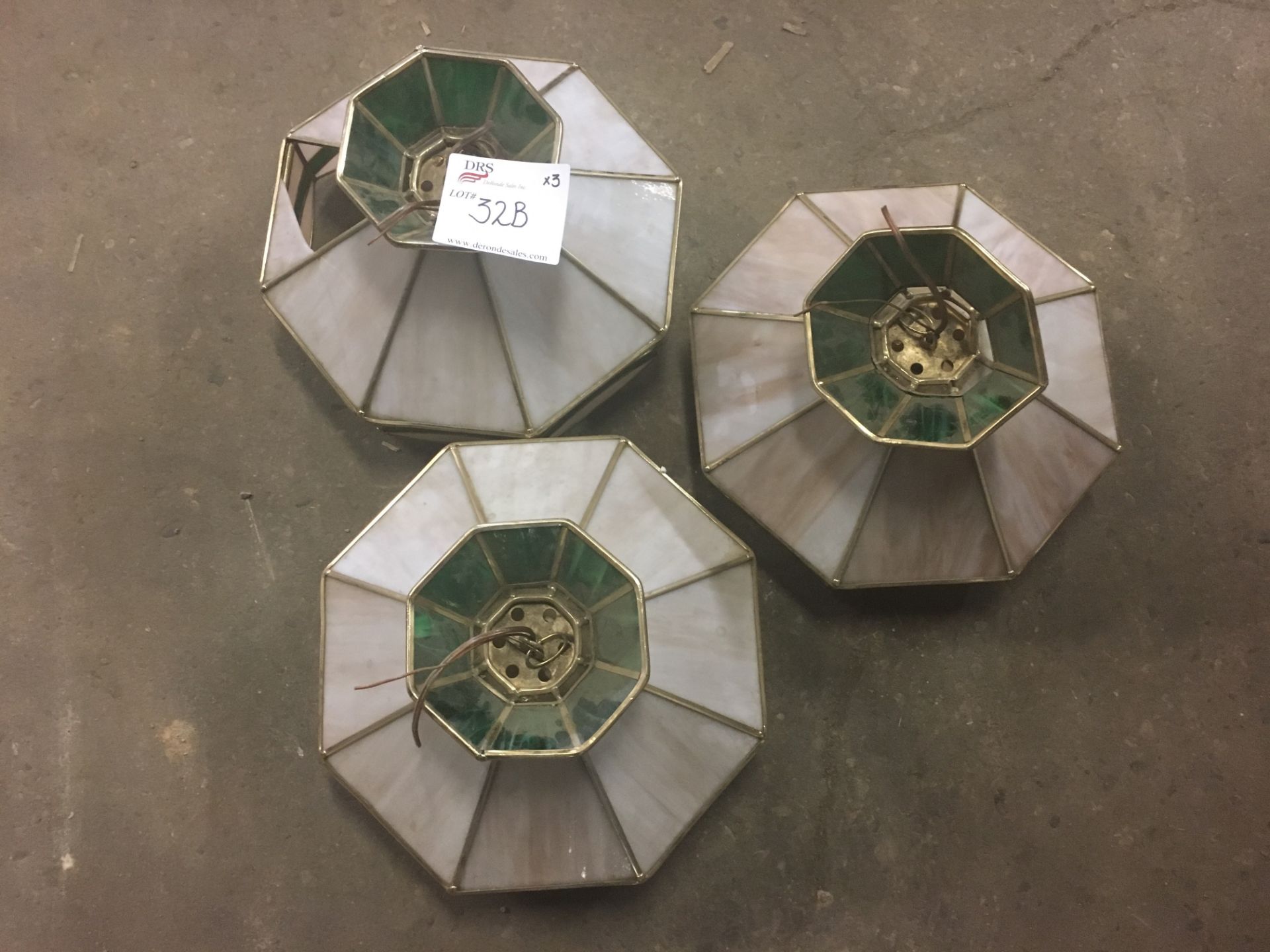 LOT OF 3 LIGHT FIXTURES - DAMAGED