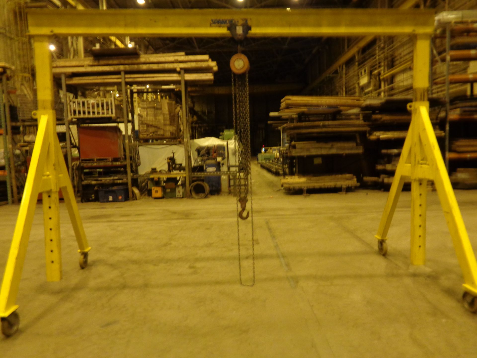 3 Ton Spanco Grantry Crane with 3 Ton Chain Hoist and Trolley - Image 6 of 9