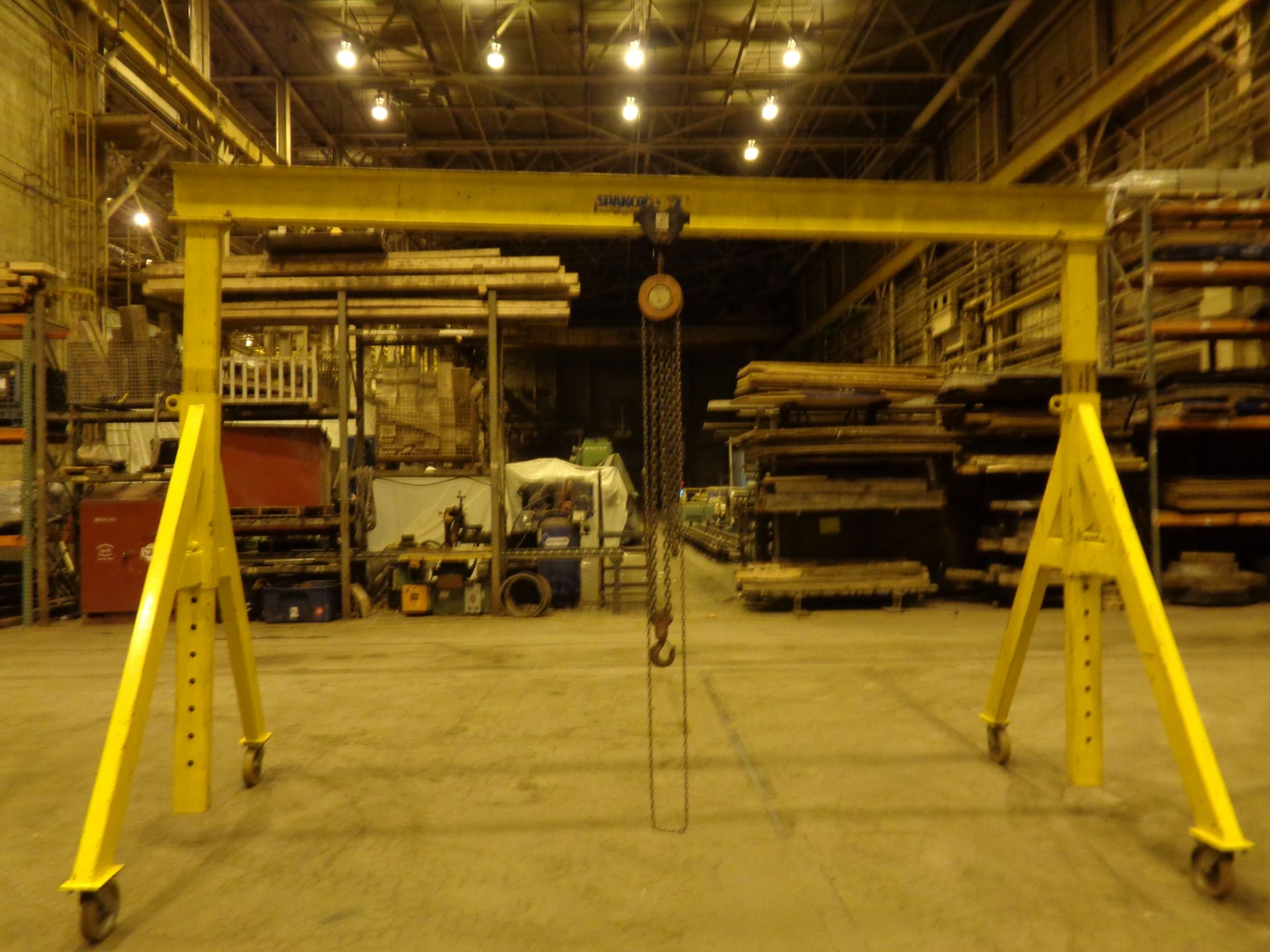 3 Ton Spanco Grantry Crane with 3 Ton Chain Hoist and Trolley - Image 8 of 9