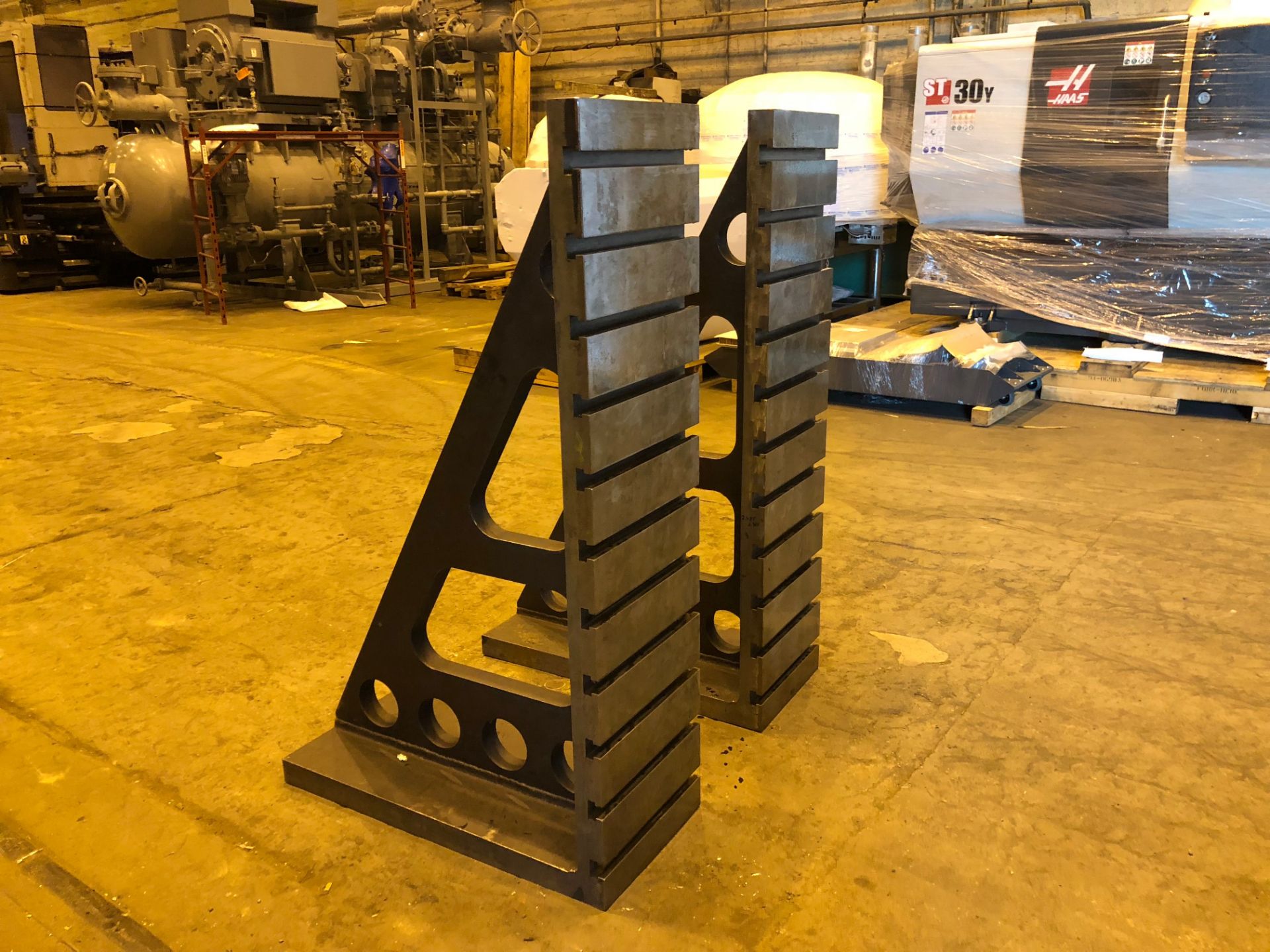 TWO - T Slotted Angle Plates 60 in x 16 in for Boring Mill - Image 9 of 12