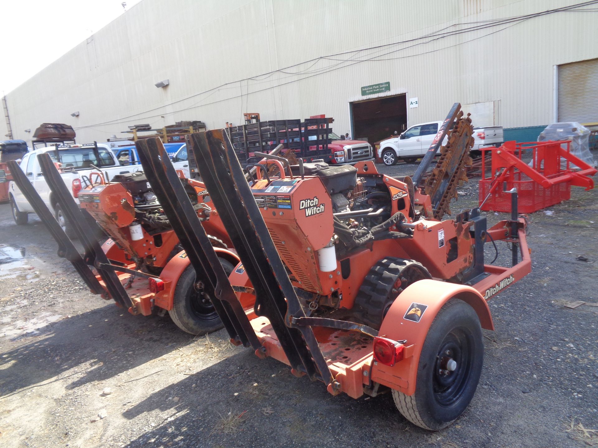 2013 Ditch Witch RT16 Walk Behind Trencher & Trailer - Low Hours - Image 5 of 5