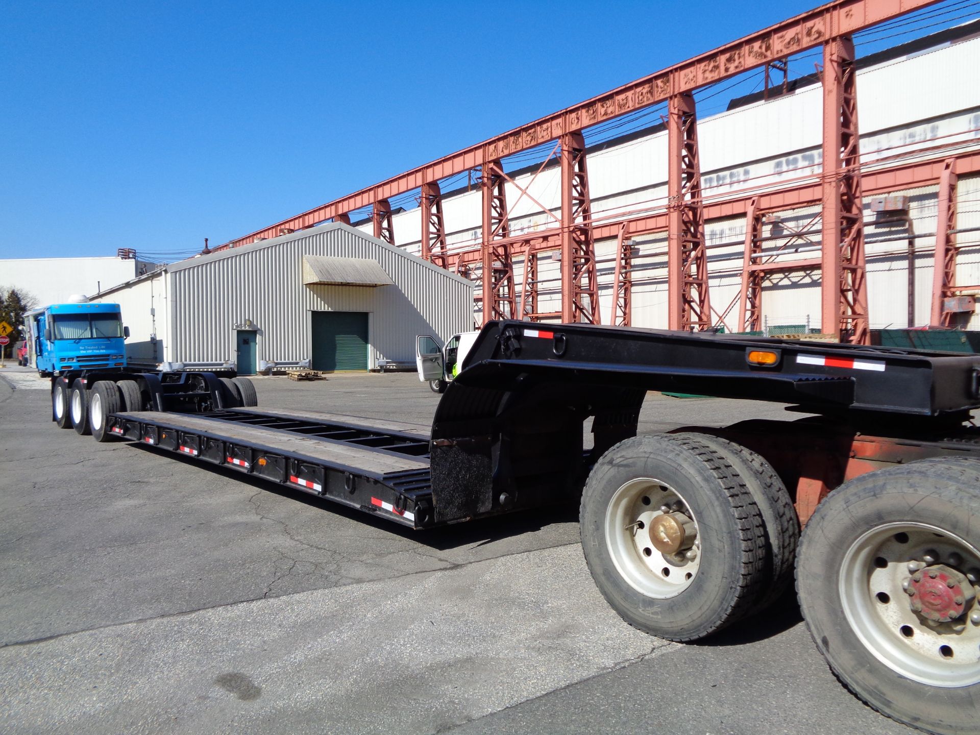 Talbert 51ft Hydraulic Detach 50 TON Loyboy RGN Equipment Flat Bed Trailer - Image 2 of 14