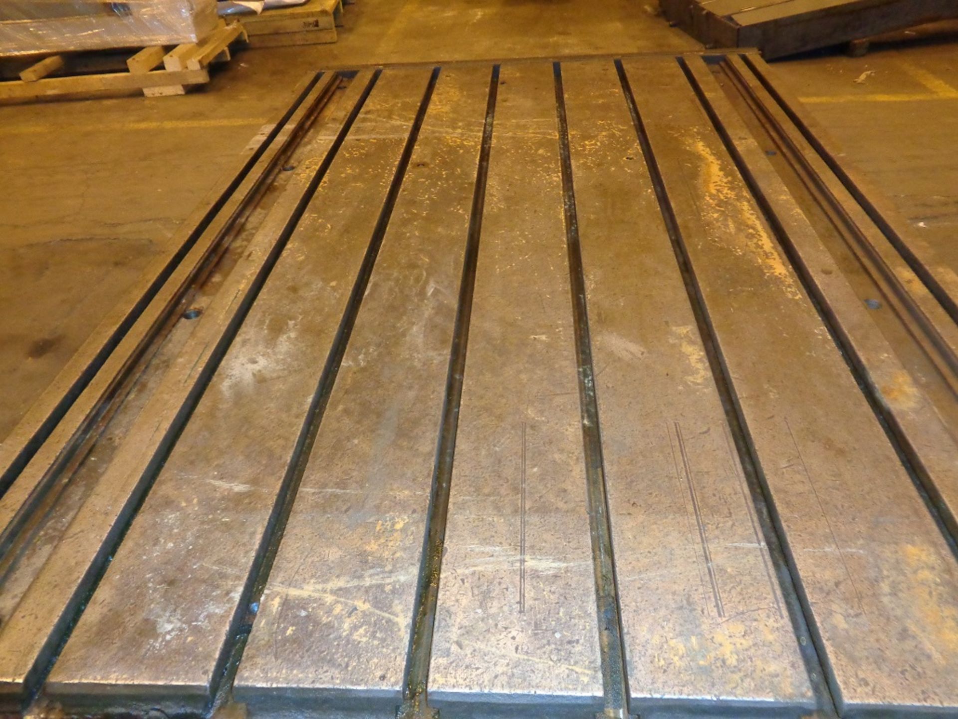 T-Slotted Floor Plate 102" x 72" x 12" - T-Slots on 9 1/2" Centers
