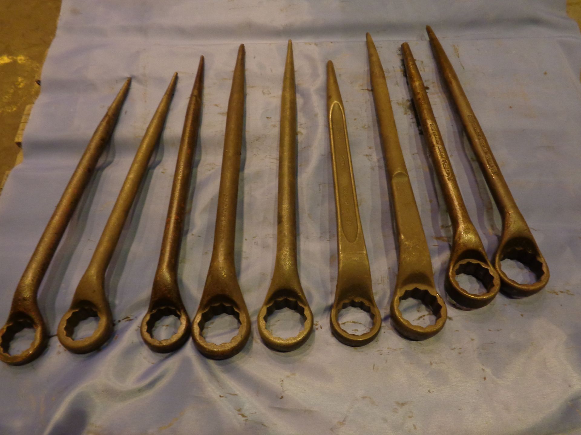 Lot of 9 Spud Wrenches