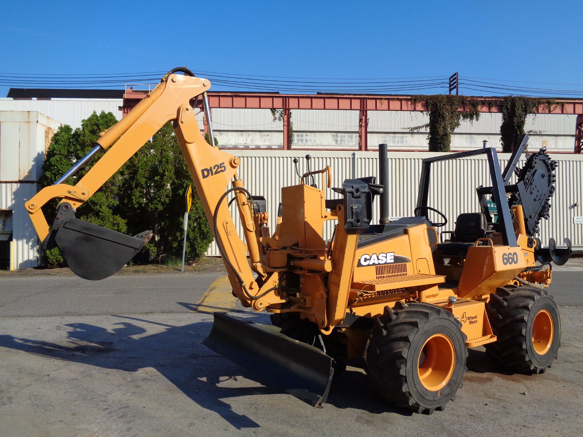 Case 660 Trencher - Cable Plow - Dozer - Backhoe - Diesel - 4x4 - Image 10 of 16