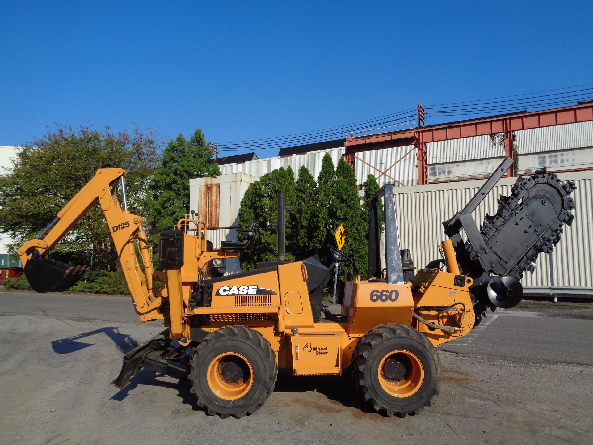 Case 660 Trencher - Cable Plow - Dozer - Backhoe - Diesel - 4x4 - Image 14 of 16