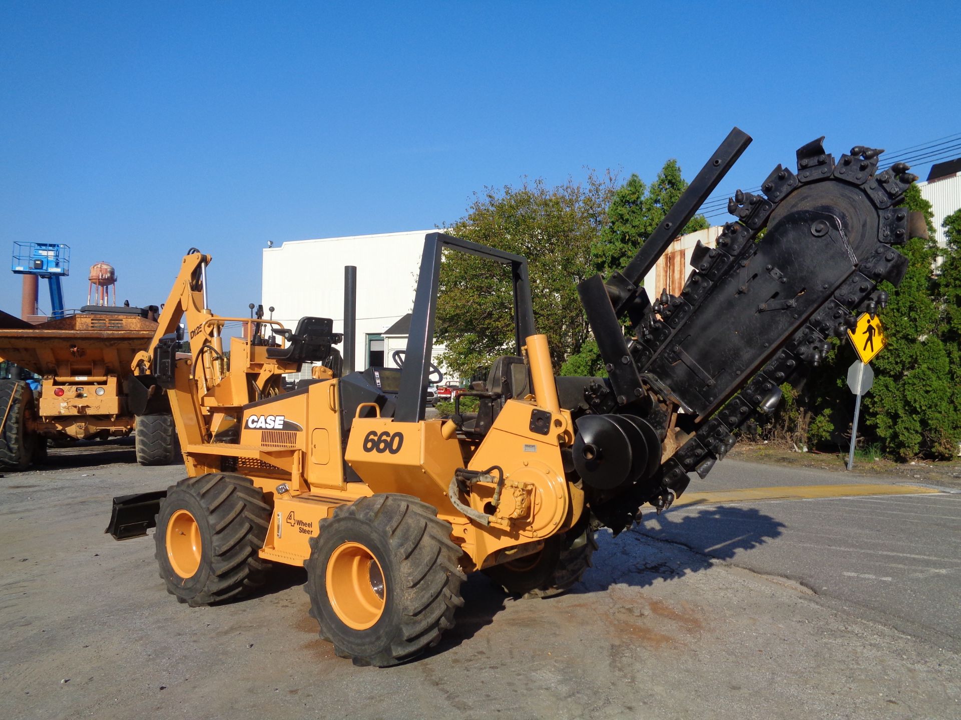 Case 660 Trencher - Cable Plow - Dozer - Backhoe - Diesel - 4x4 - Image 12 of 16