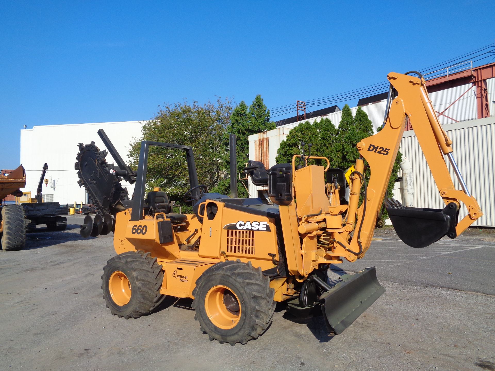 Case 660 Trencher - Cable Plow - Dozer - Backhoe - Diesel - 4x4 - Image 4 of 16