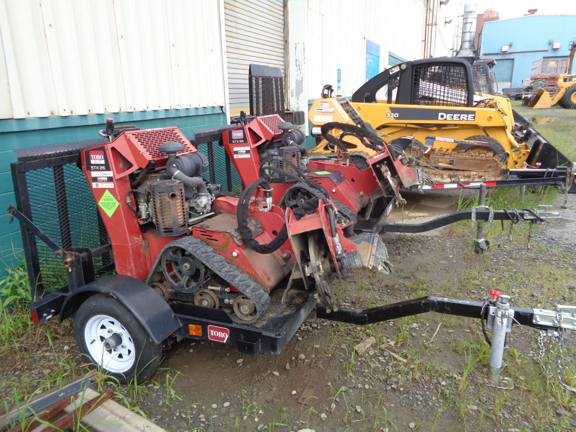 2013 Toro STX26 Walk Behind Stump Grinder with Trailer