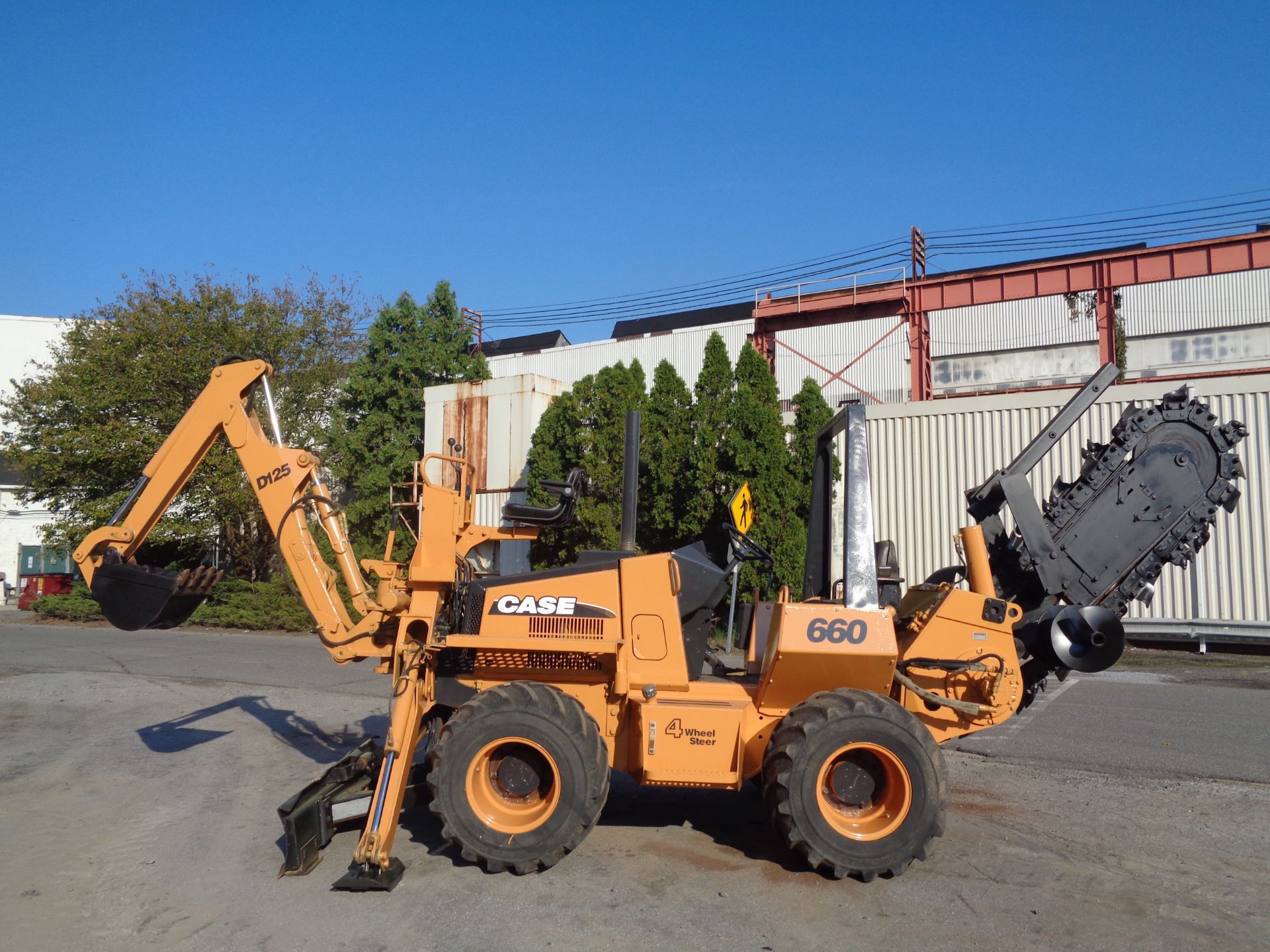 Case 660 Trencher - Cable Plow - Dozer - Backhoe - Diesel - 4x4 - Image 8 of 16