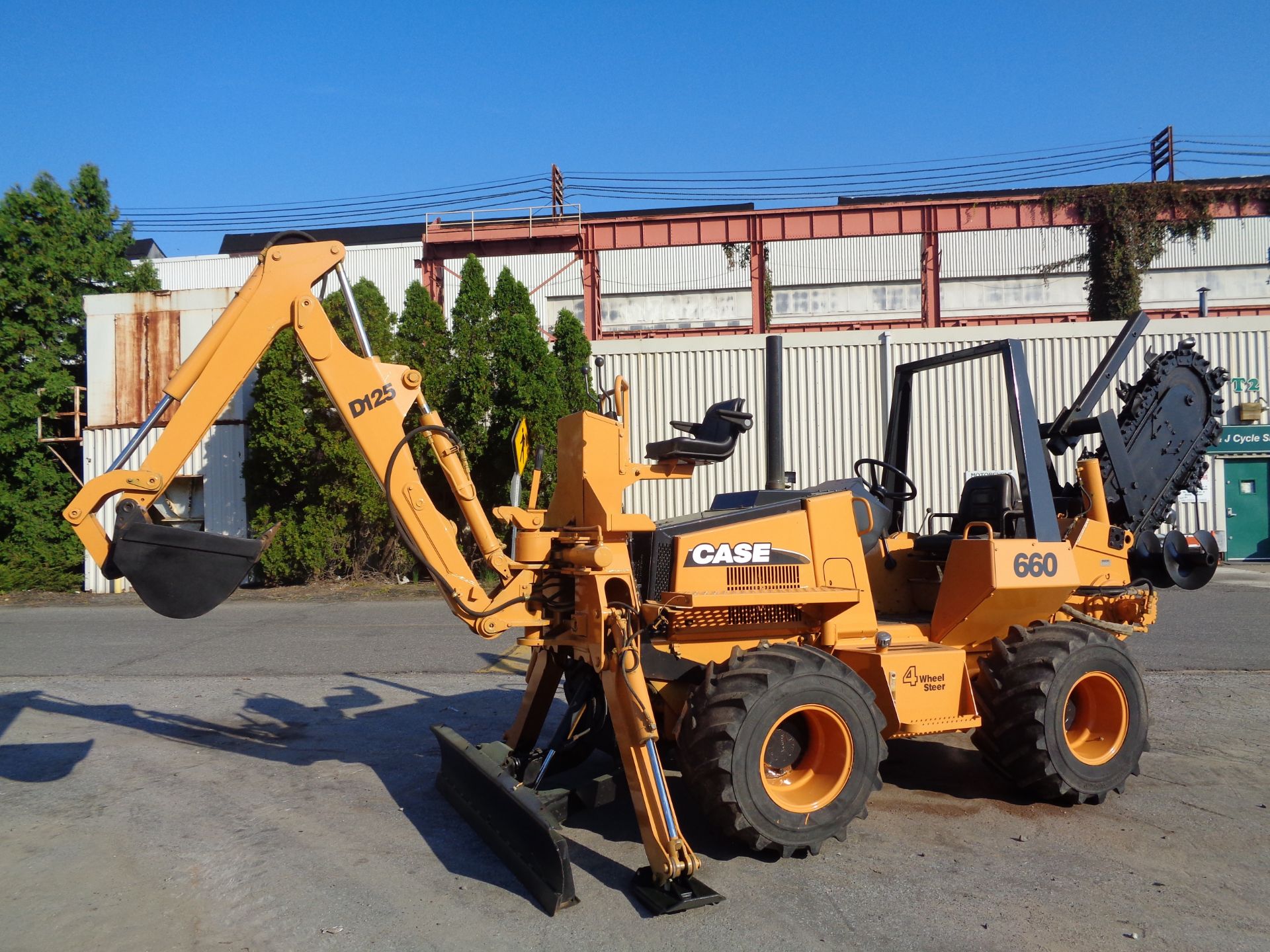 Case 660 Trencher - Cable Plow - Dozer - Backhoe - Diesel - 4x4 - Image 6 of 16