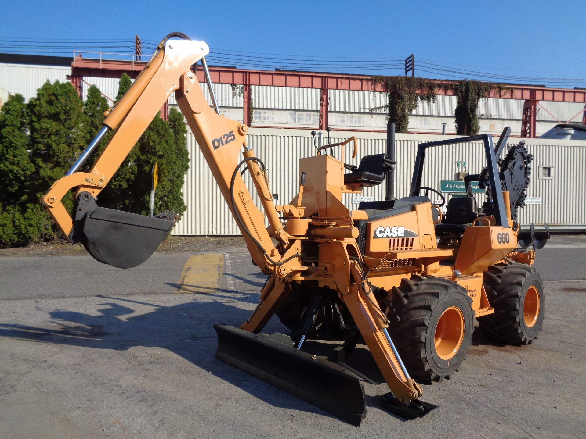 Case 660 Trencher - Cable Plow - Dozer - Backhoe - Diesel - 4x4 - Image 7 of 16