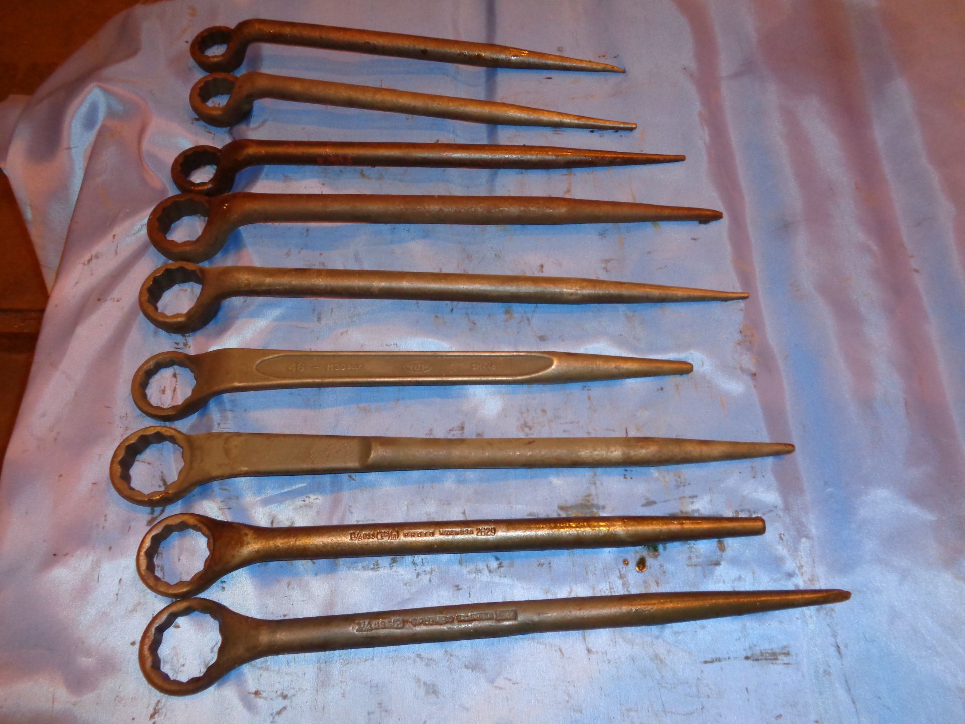 Lot of 9 Spud Wrenches