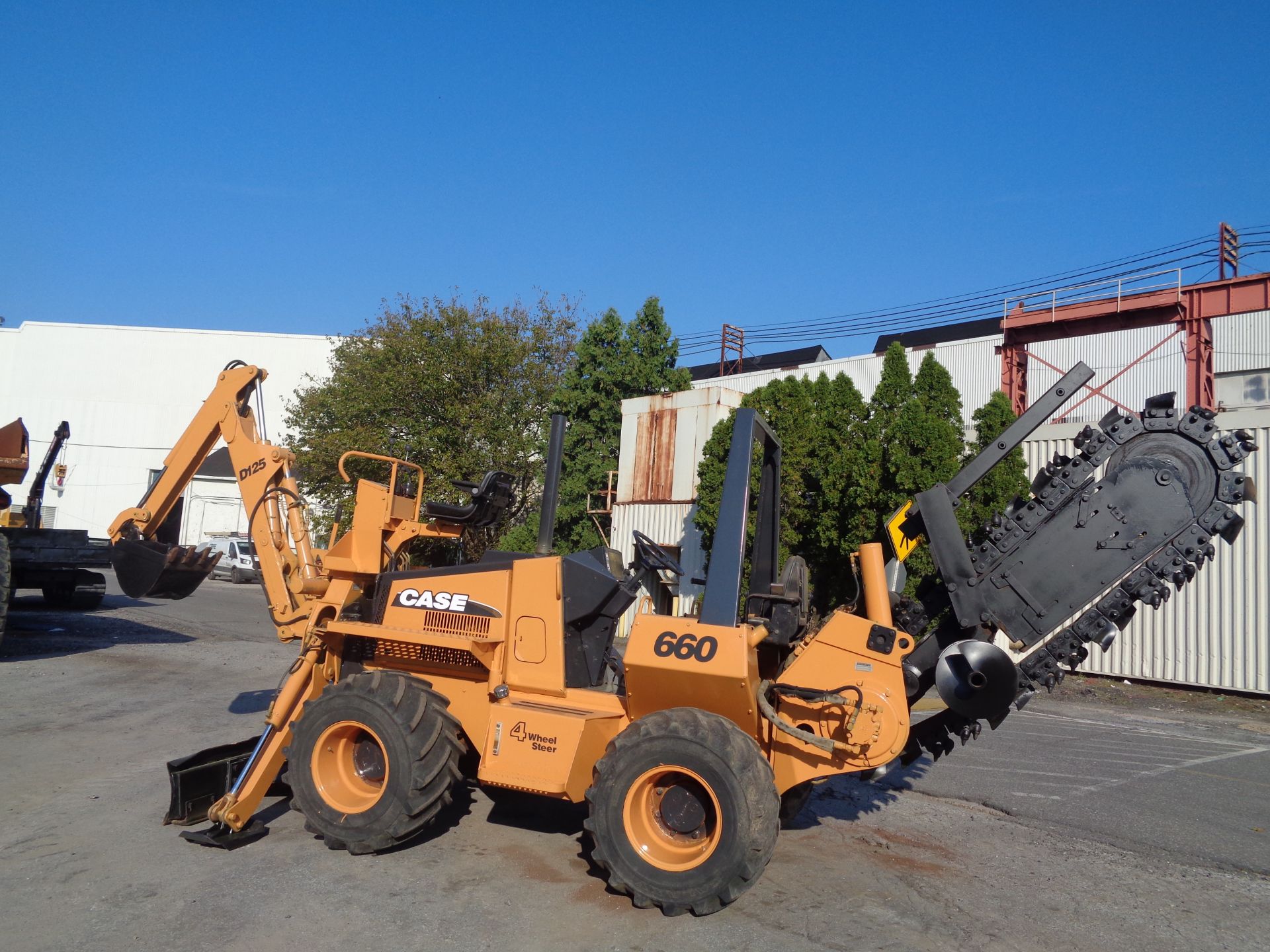 Case 660 Trencher - Cable Plow - Dozer - Backhoe - Diesel - 4x4 - Image 9 of 16