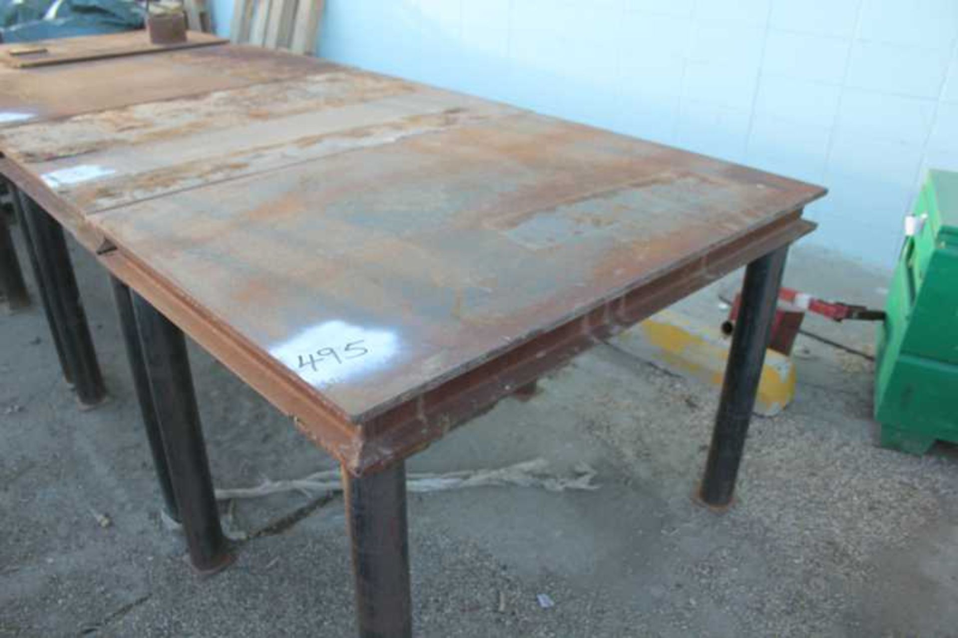 STEEL WORK TABLE 35 1/2INX51IN