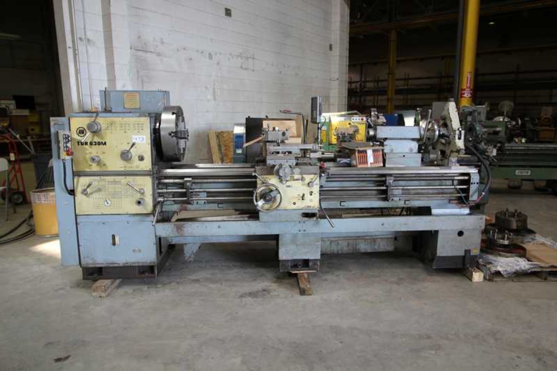 FAT TUR 630M ENGINE LATHE 24 X 84C.C., 3 & 4 JAW, TAPER STEADY REST - (SEE VIDEO)