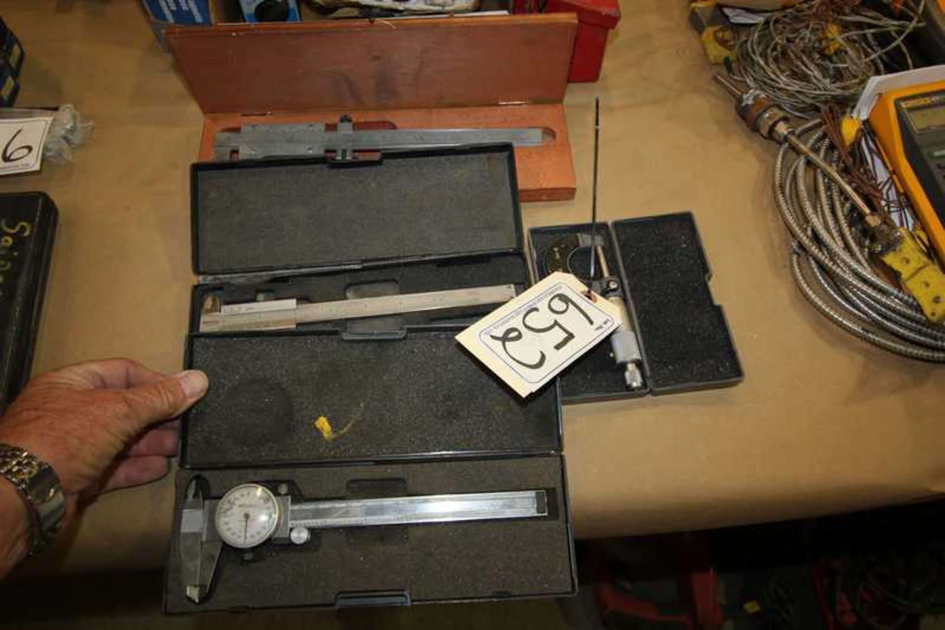 L/O 3 CALIPERS & 1-1IN OUTSIDE MICROMETER