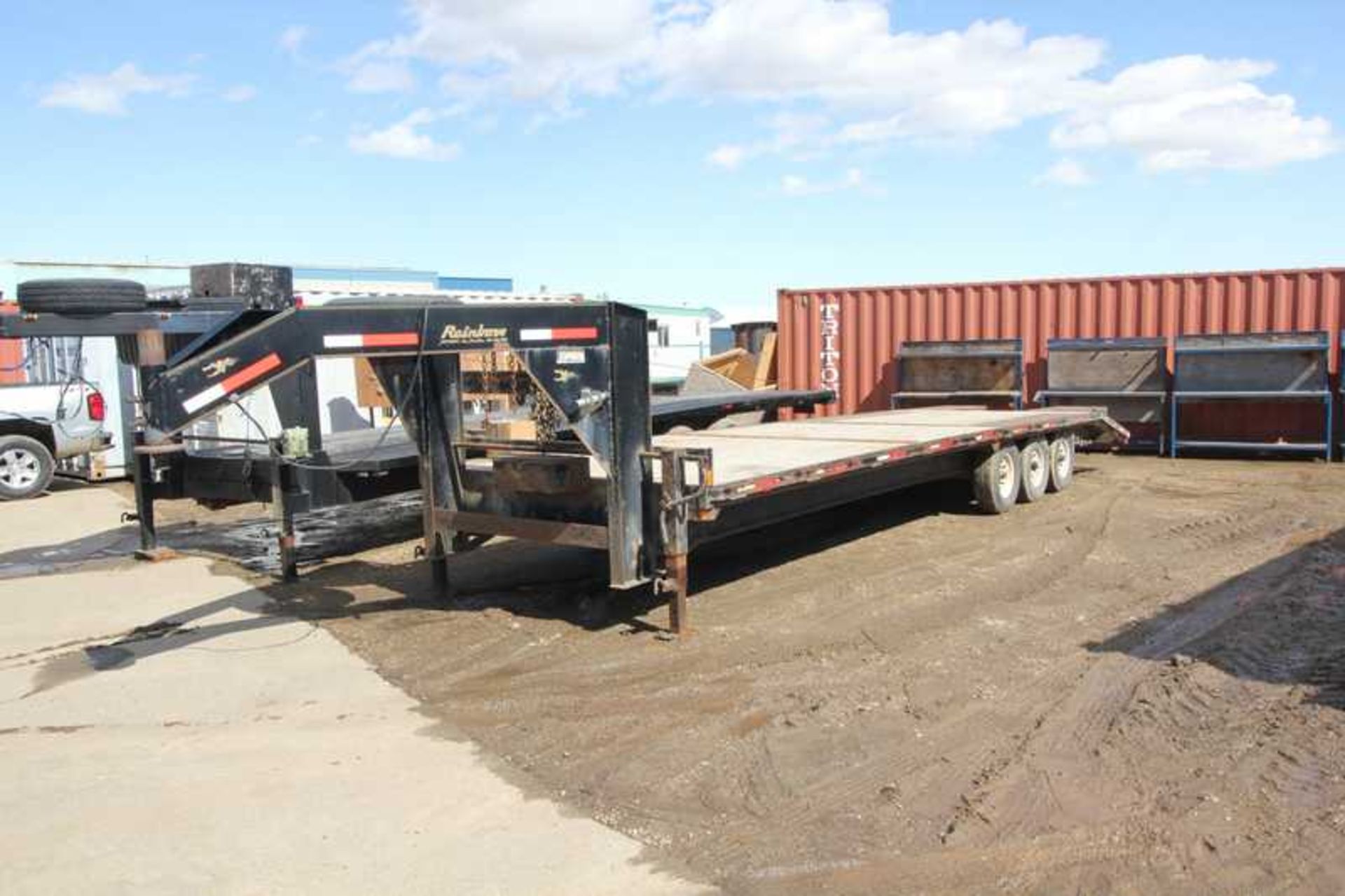 2007 RAINBOW 38FT GOOSENECK TRAILER, 30FT DECK, TRIAXLE S/N 2R9DA303171625110 - Bild 2 aus 2