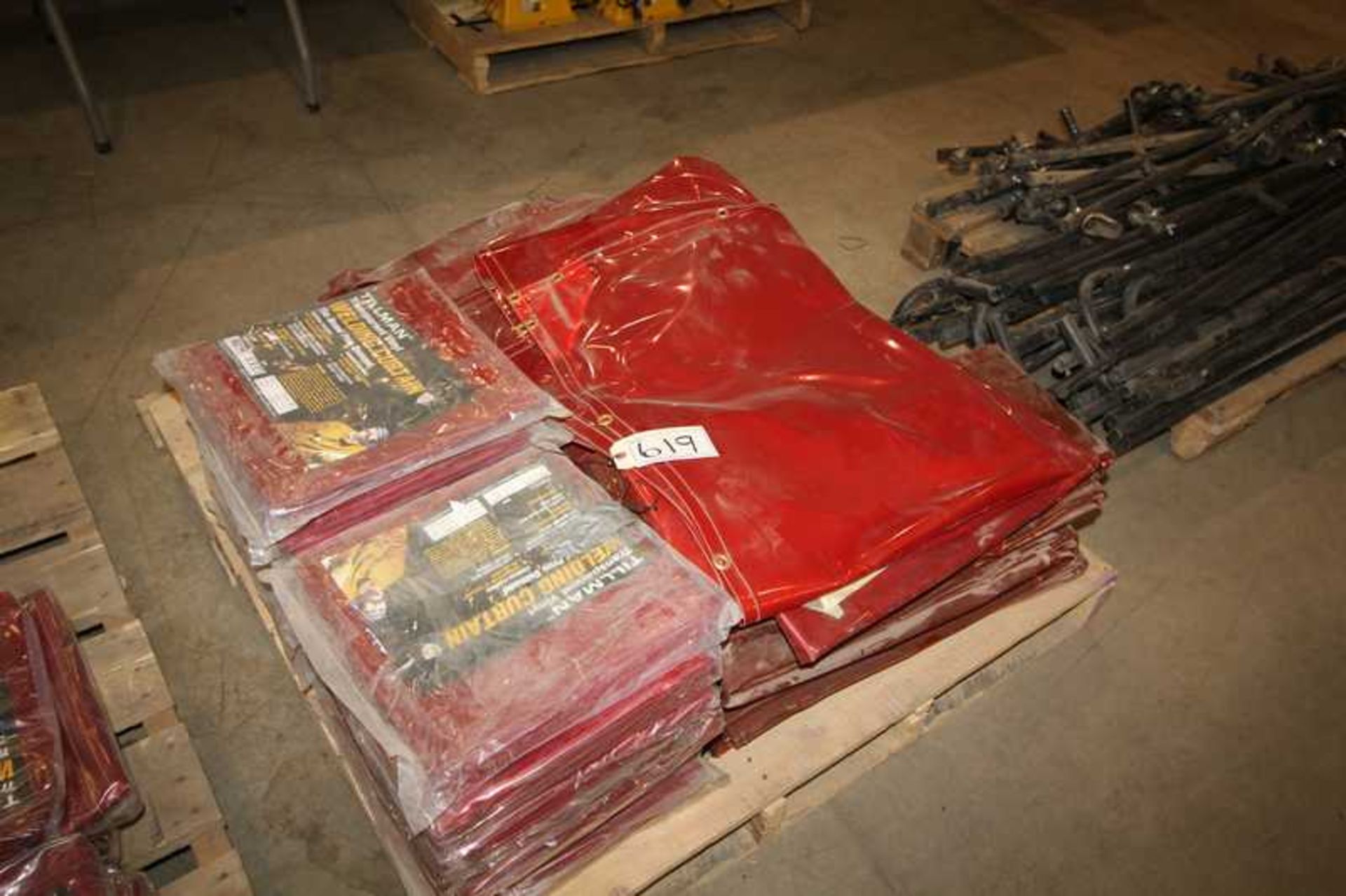 PALLET OF NEW WELDING CURTAIN