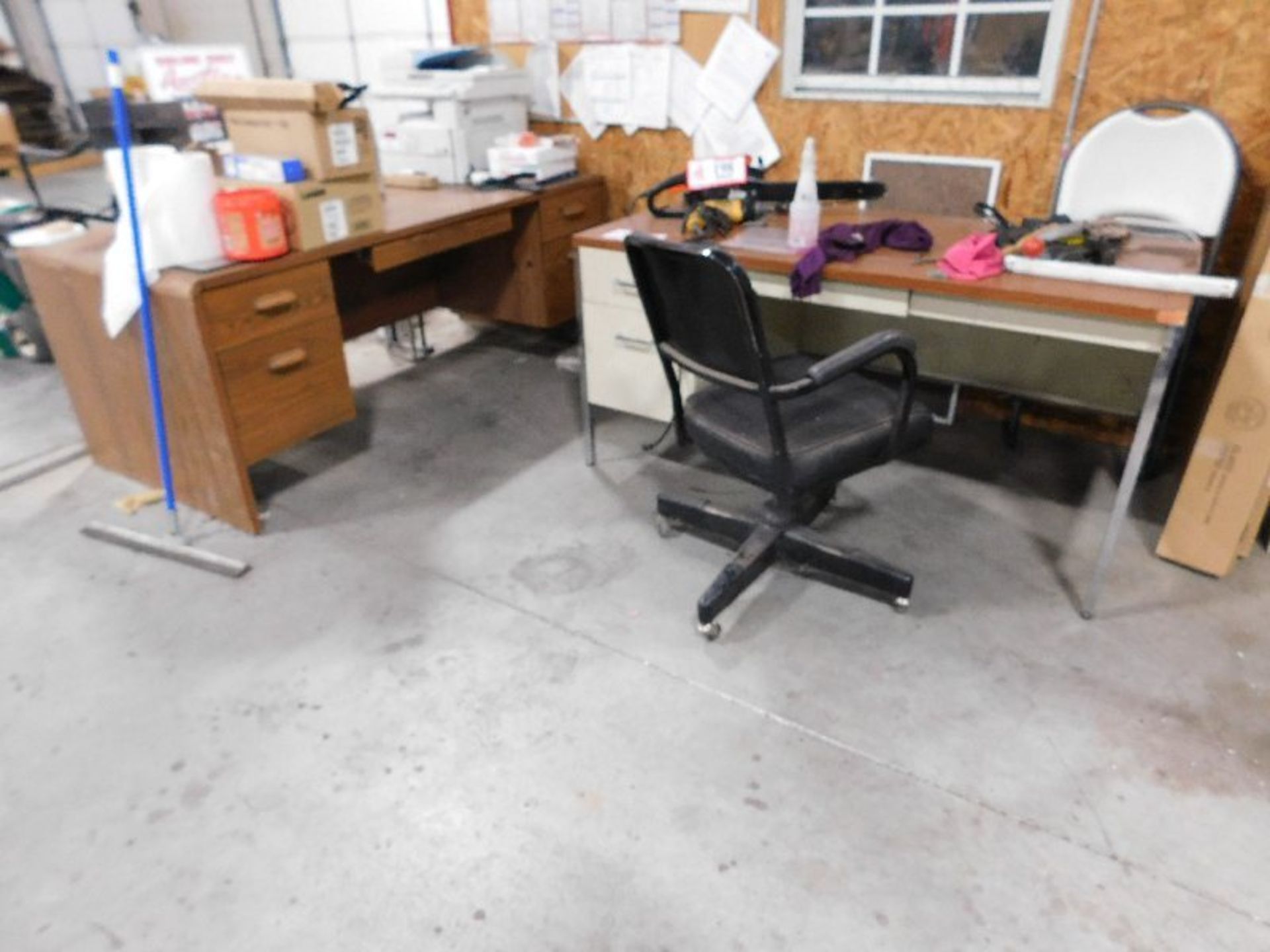 Metal Single Pedestal Desk, Wooden Double Pedestal Desk