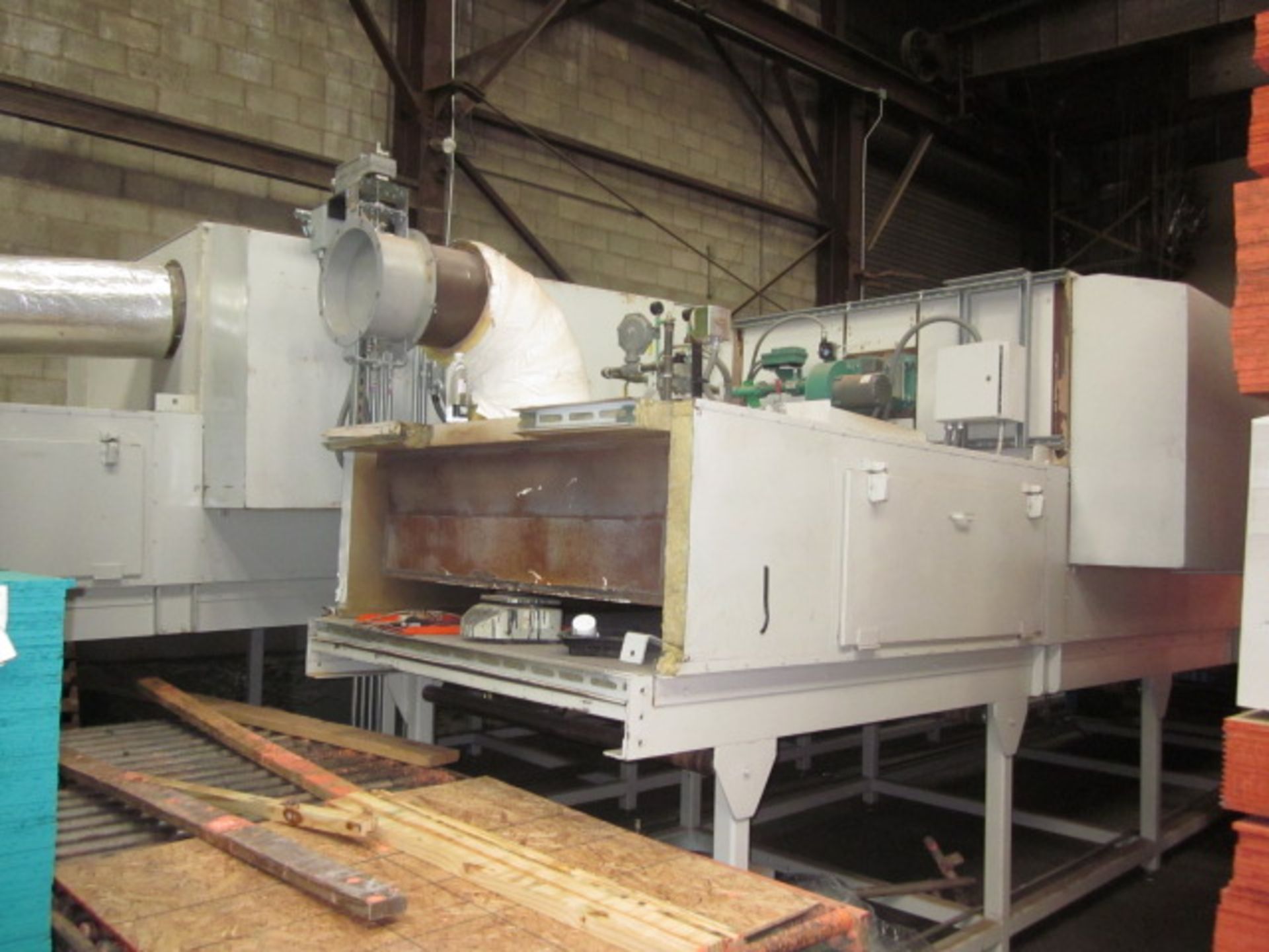 (2) 2012 Dubois Curtain Coaters w/ (1) 2012 Dubois HV 52 Hot Air Oven, Auto Feed & (2) Lift Tables