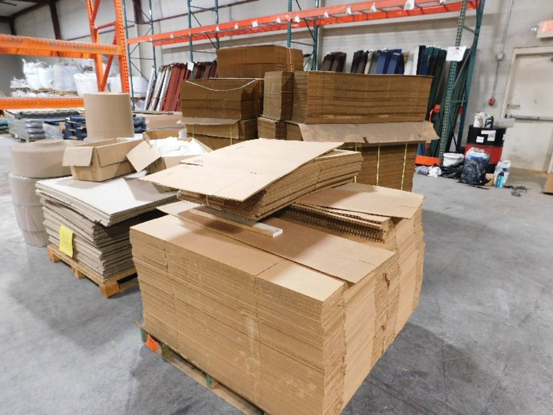 (8) Pallets, Large Surplus Inventory Cardboard Boxes, Packing Material, etc. - Image 4 of 5