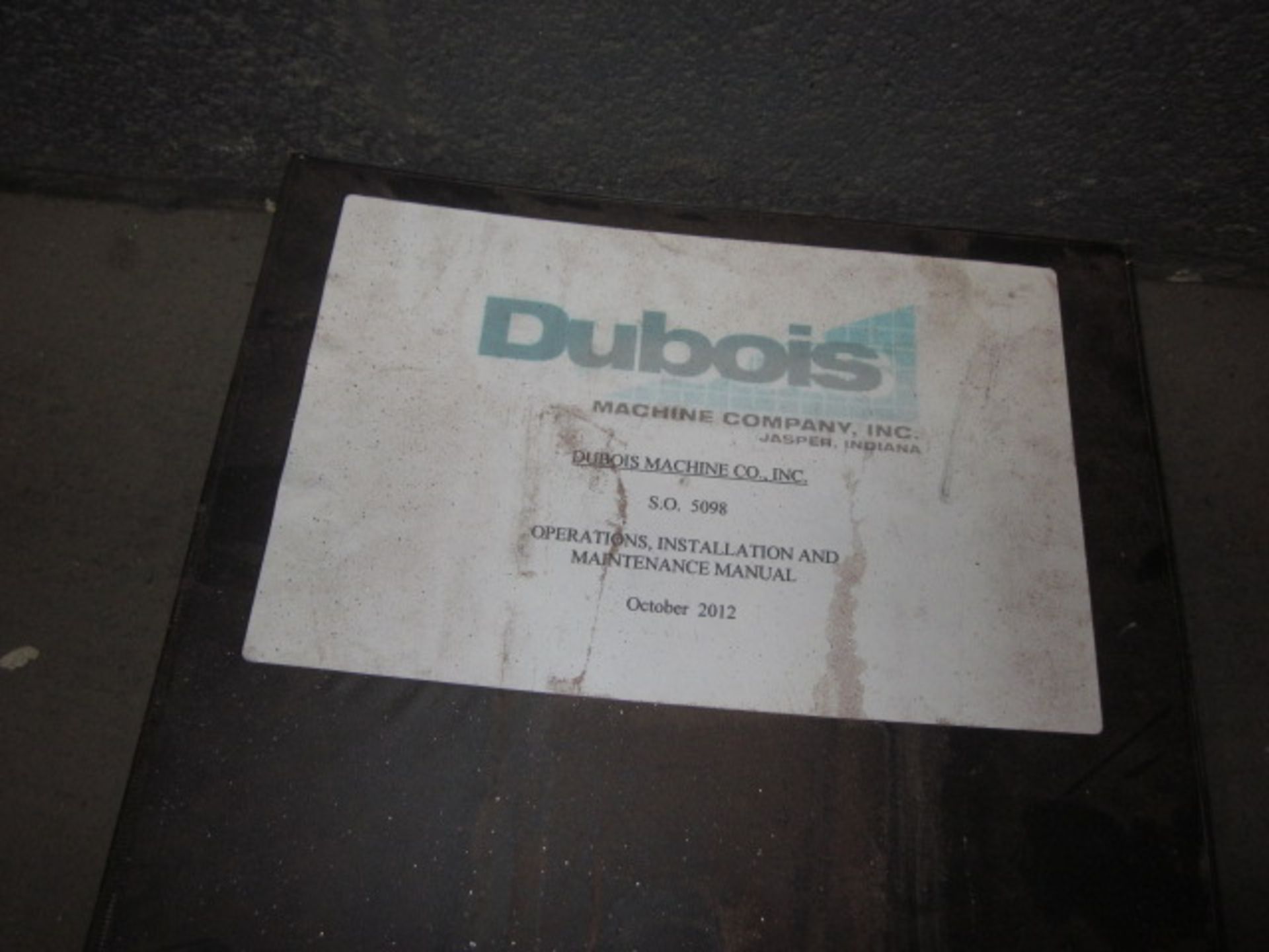 (2) 2012 Dubois Curtain Coaters w/ (1) 2012 Dubois HV 52 Hot Air Oven, Auto Feed & (2) Lift Tables - Image 7 of 19