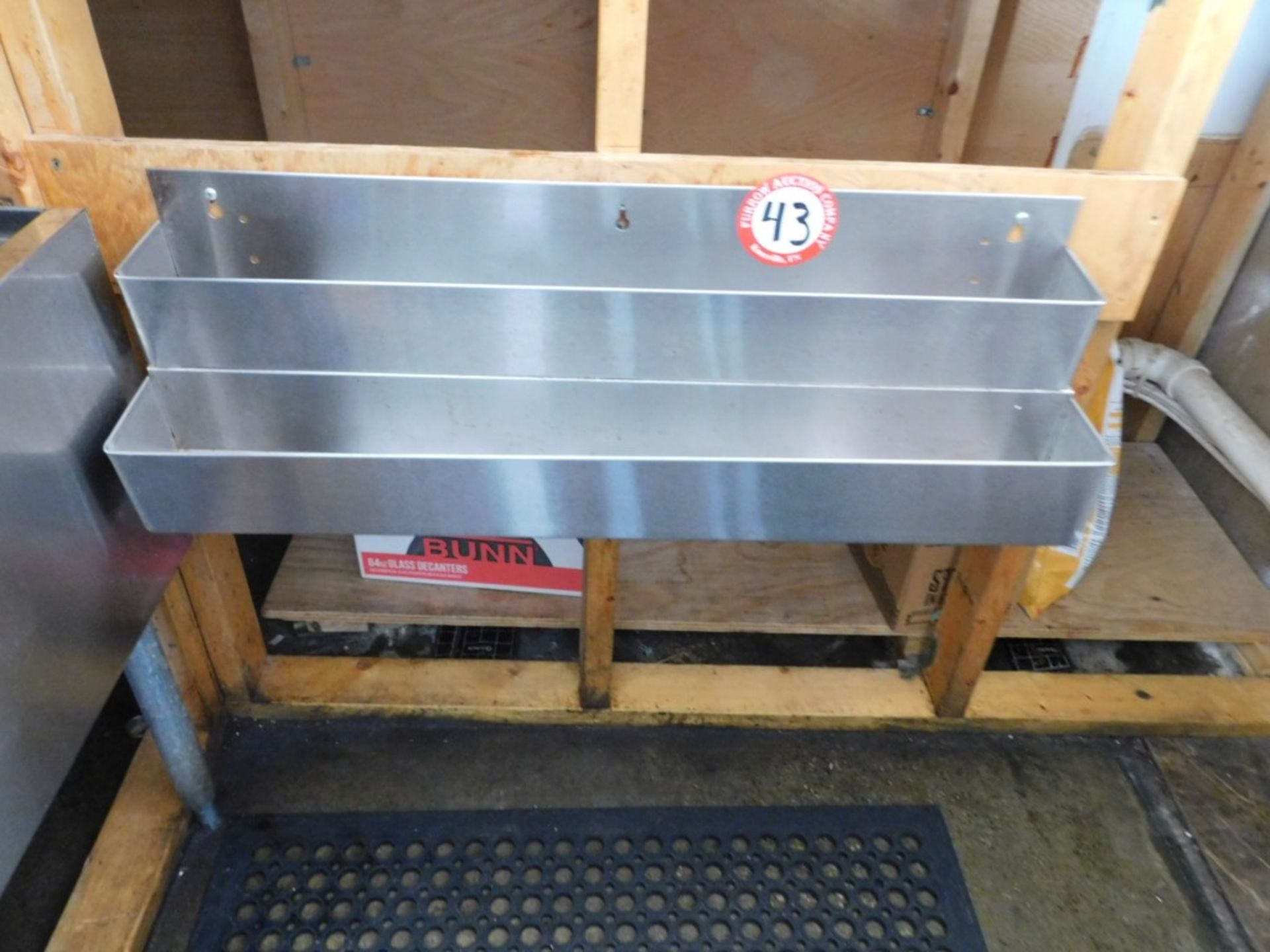 (2) Stainless Steel Bottle Racks, 32" w