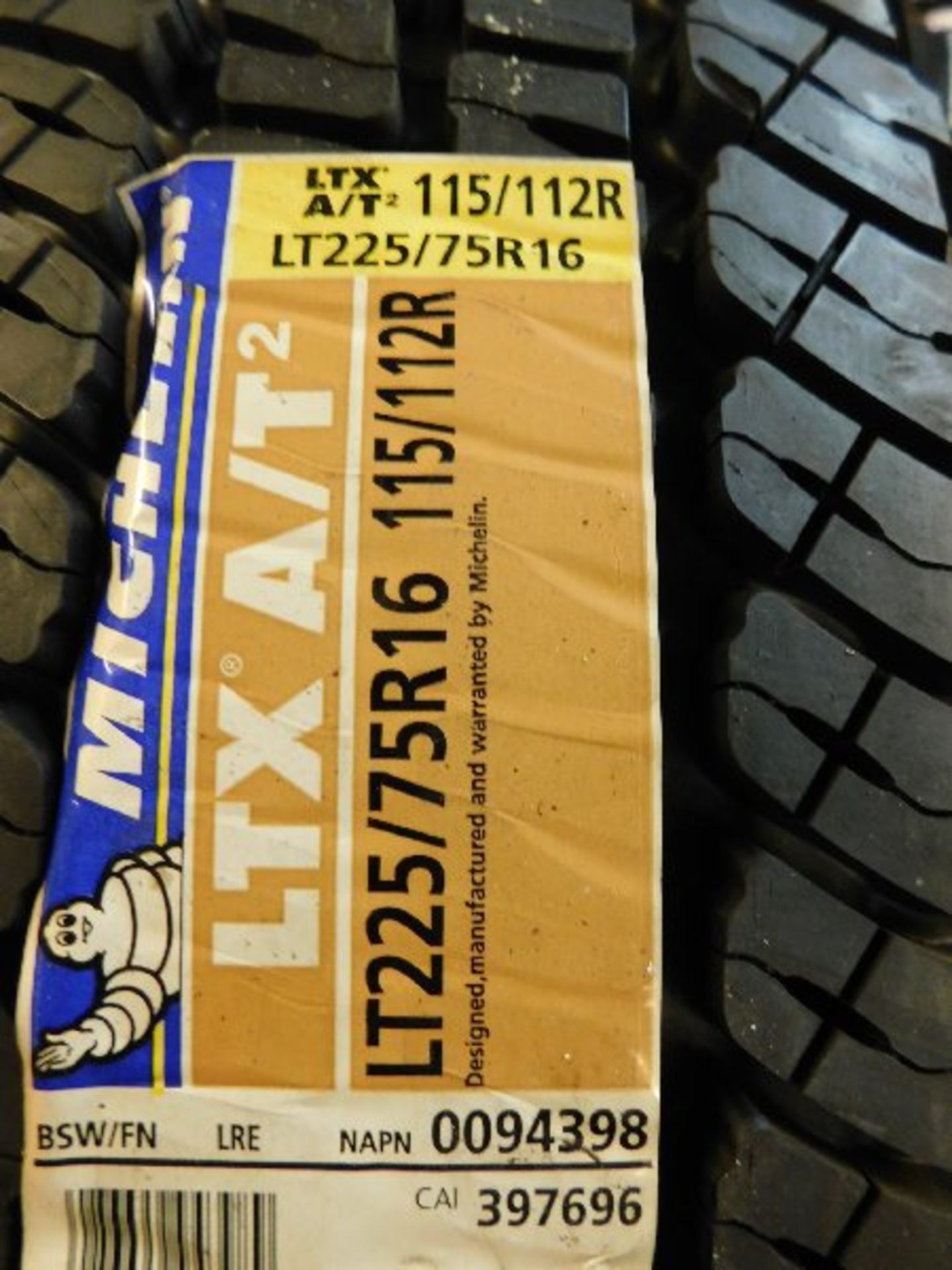 (4) Michelin LTX A/T2 Tires, LT225/75R16 115/112R (TAXABLE) - Image 2 of 2