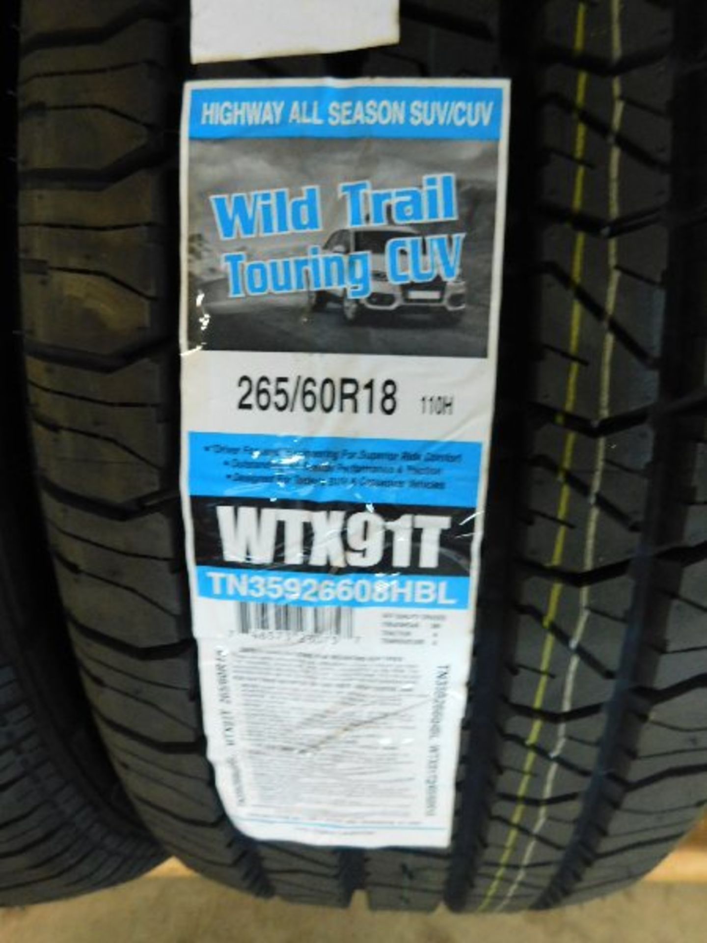 (4) Wild Trail Commercial Touring CUV Tires, 265/60R18 (TAXABLE) - Image 2 of 2