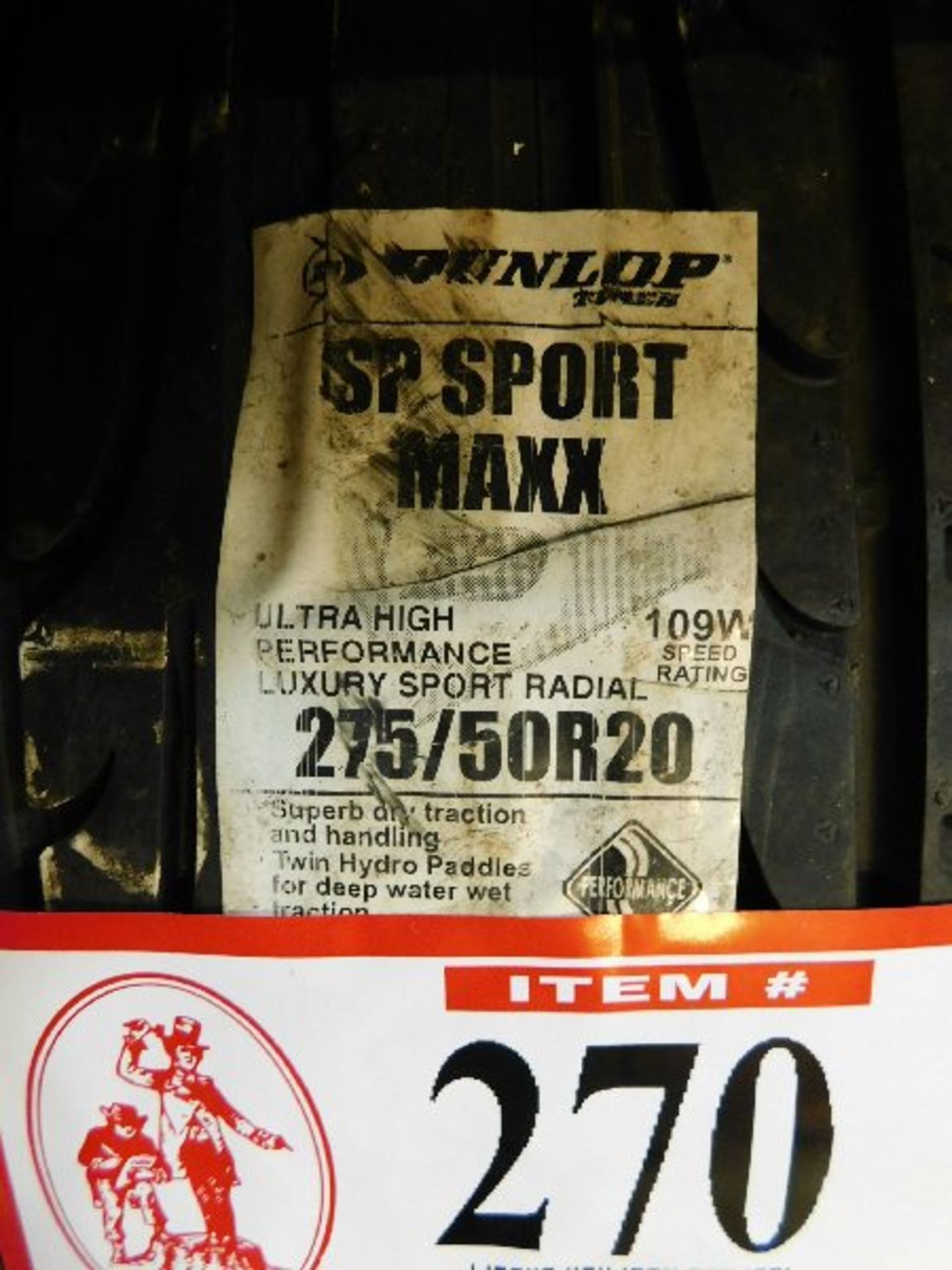 (2) Dunlop SP Sport Maxx Tires, 275/50R20 (TAXABLE) - Image 2 of 2