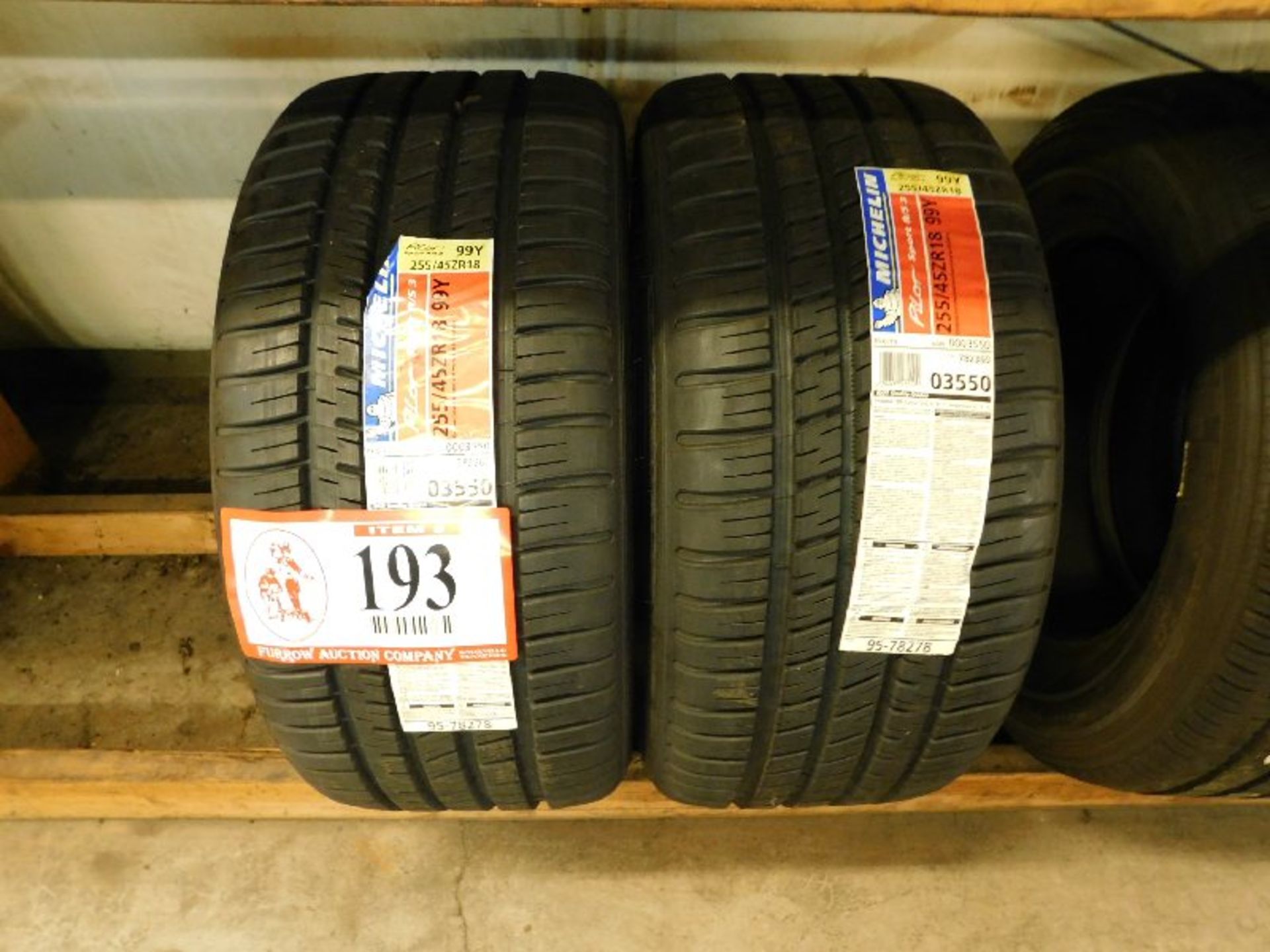 (2) Michelin Pilot Sport A/S 3 Tires, 255/45ZR18 99Y (TAXABLE)