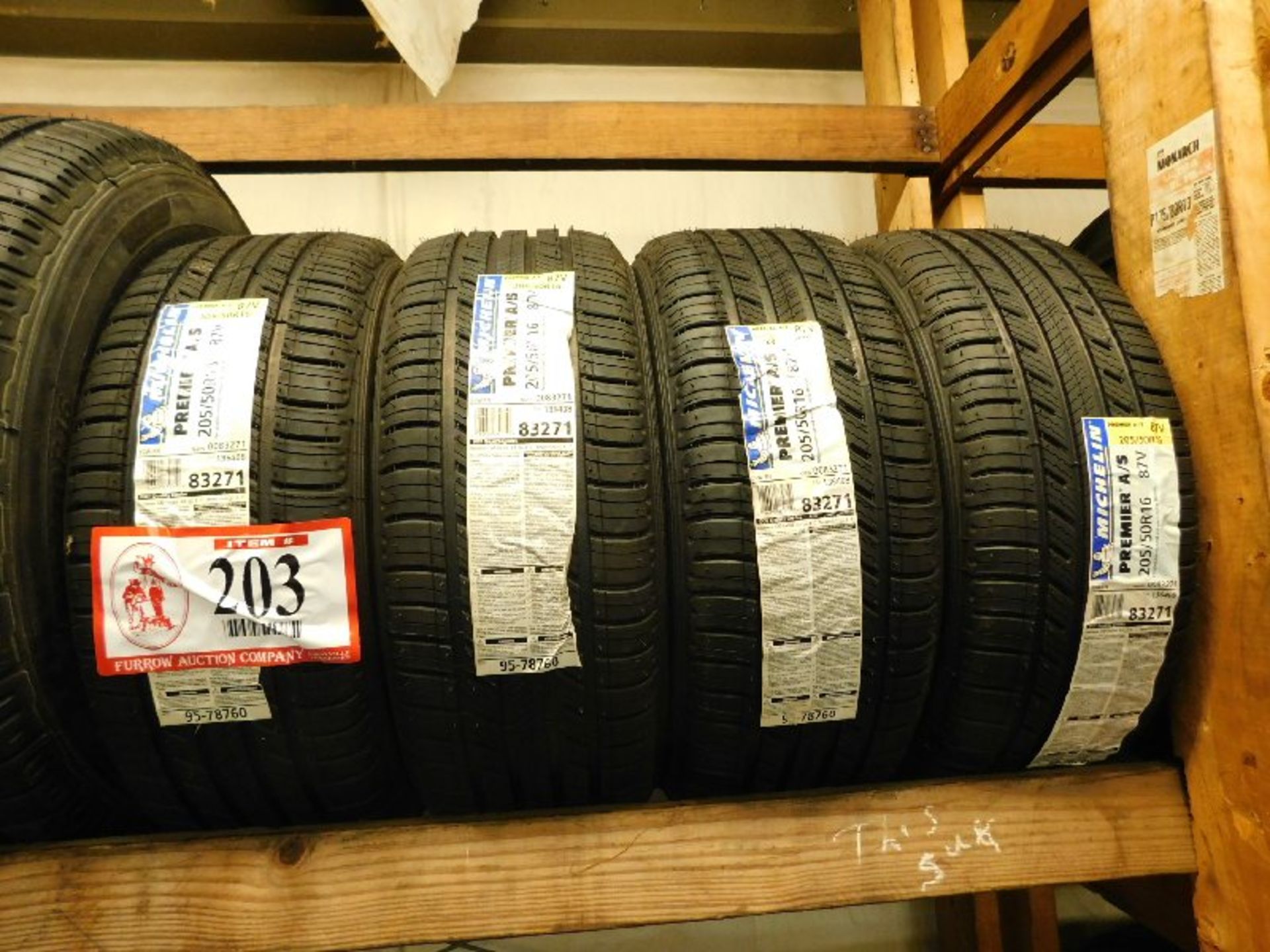 (4) Michelin Premier A/S Tires, 205/50R16 87V (TAXABLE)