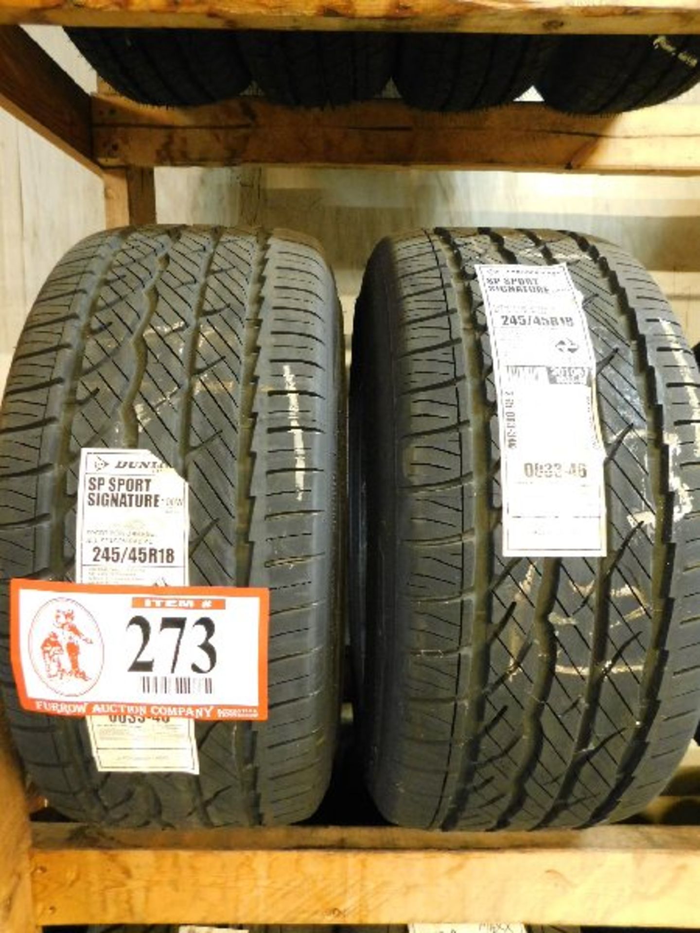 (2) Dunlop SP Sport Signature Tires, 245/45R18 (TAXABLE)