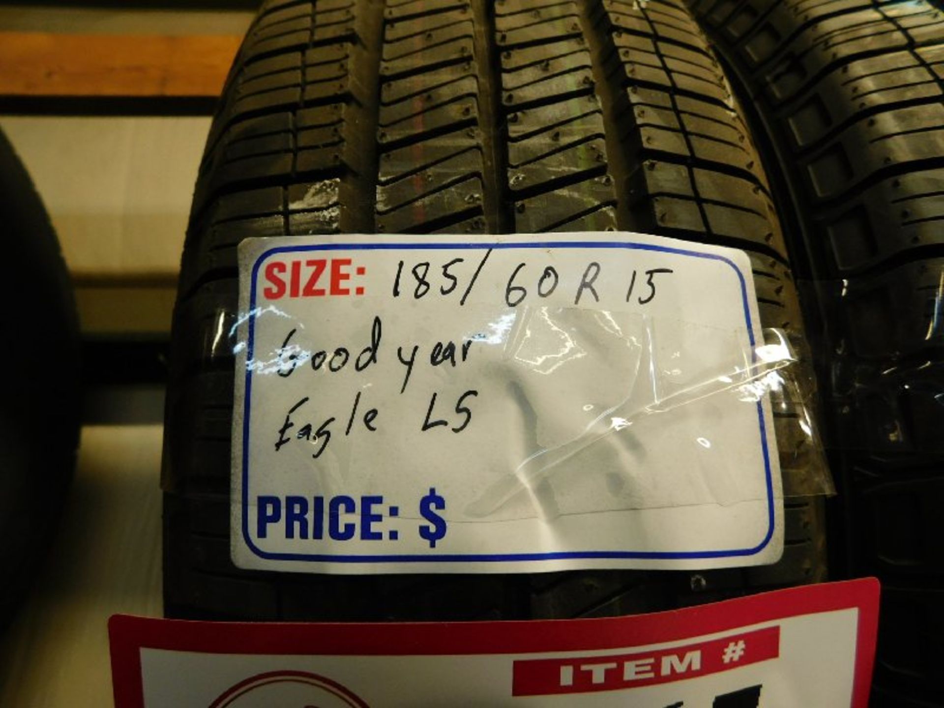 (2) Goodyear Eagle Tires, LS 185/60R15 (TAXABLE) - Image 2 of 2