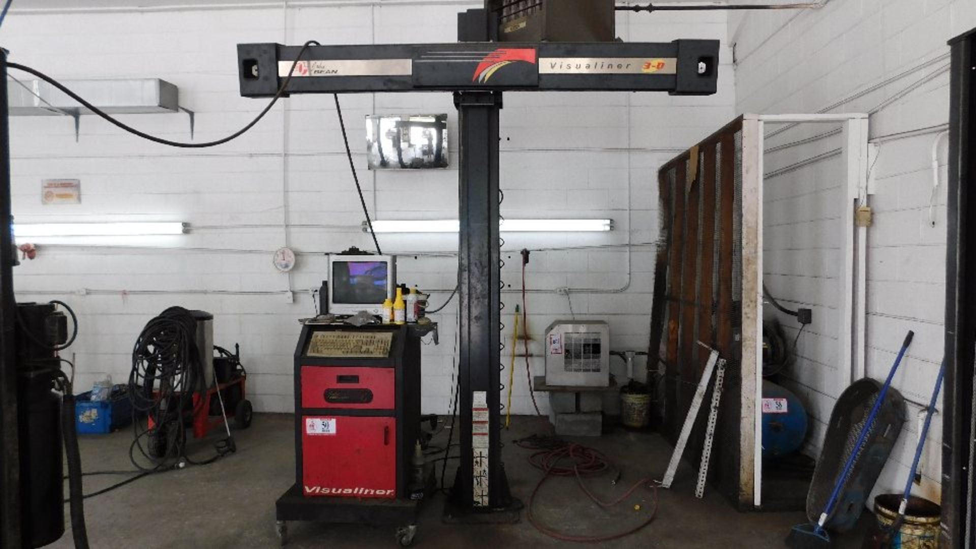 Snap-On Equipment John Bean Visualiner 3-D Alignment Machine Mdl 89200H, S/N CL-11548