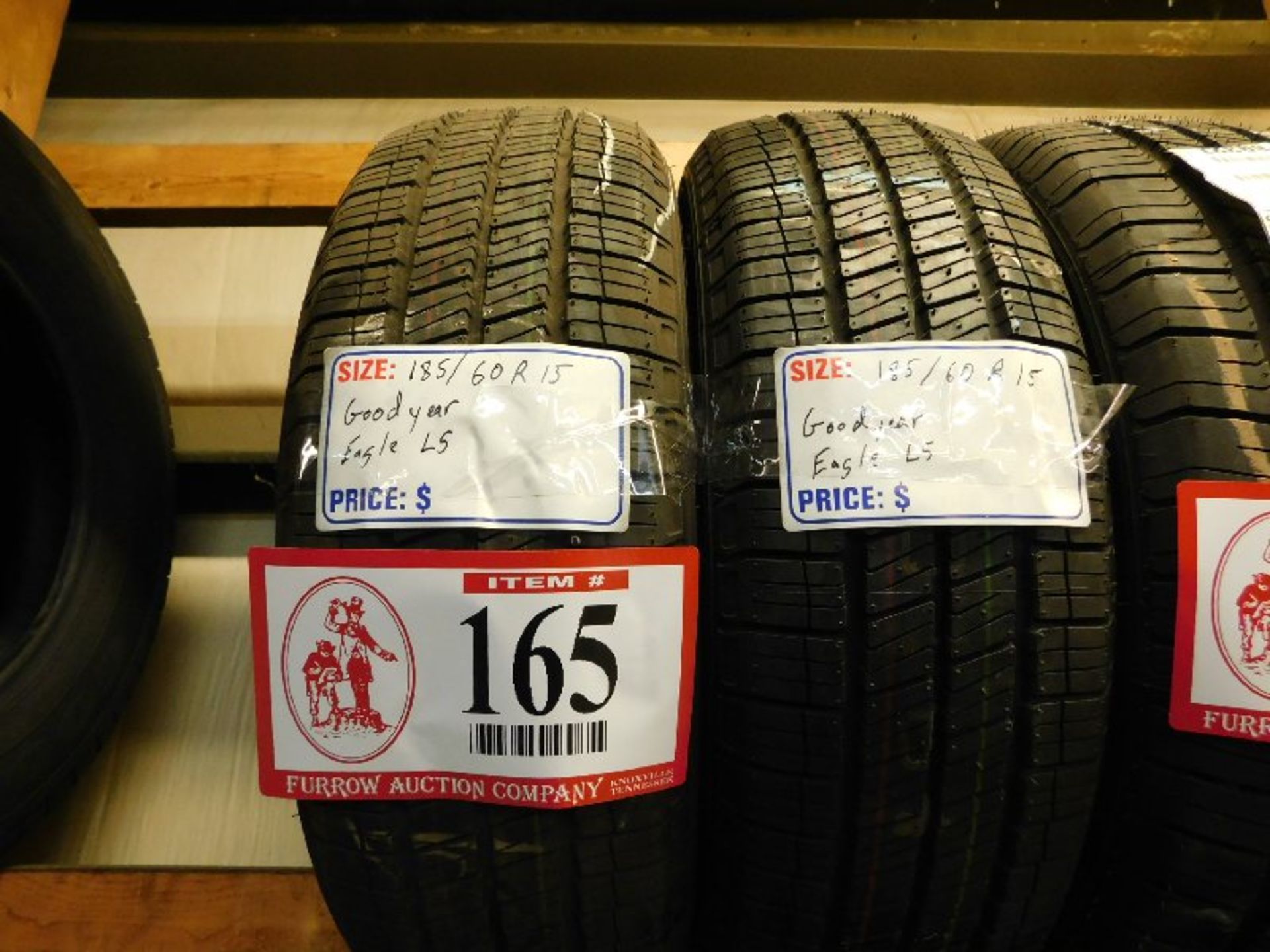 (2) Goodyear Eagle Tires, LS 185/60R15 (TAXABLE)