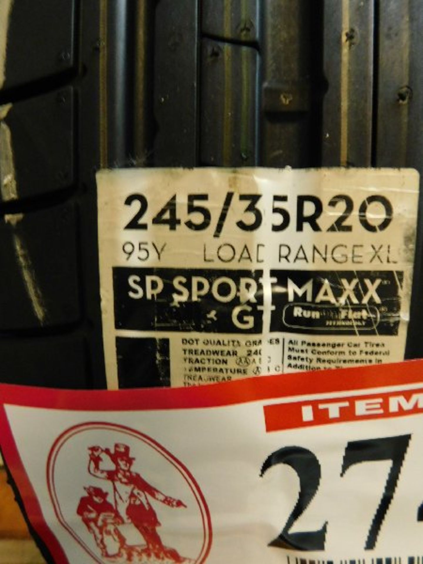 (2) Dunlop SP Sport Maxx GT Tires, 245/35R20 (TAXABLE) - Image 2 of 2