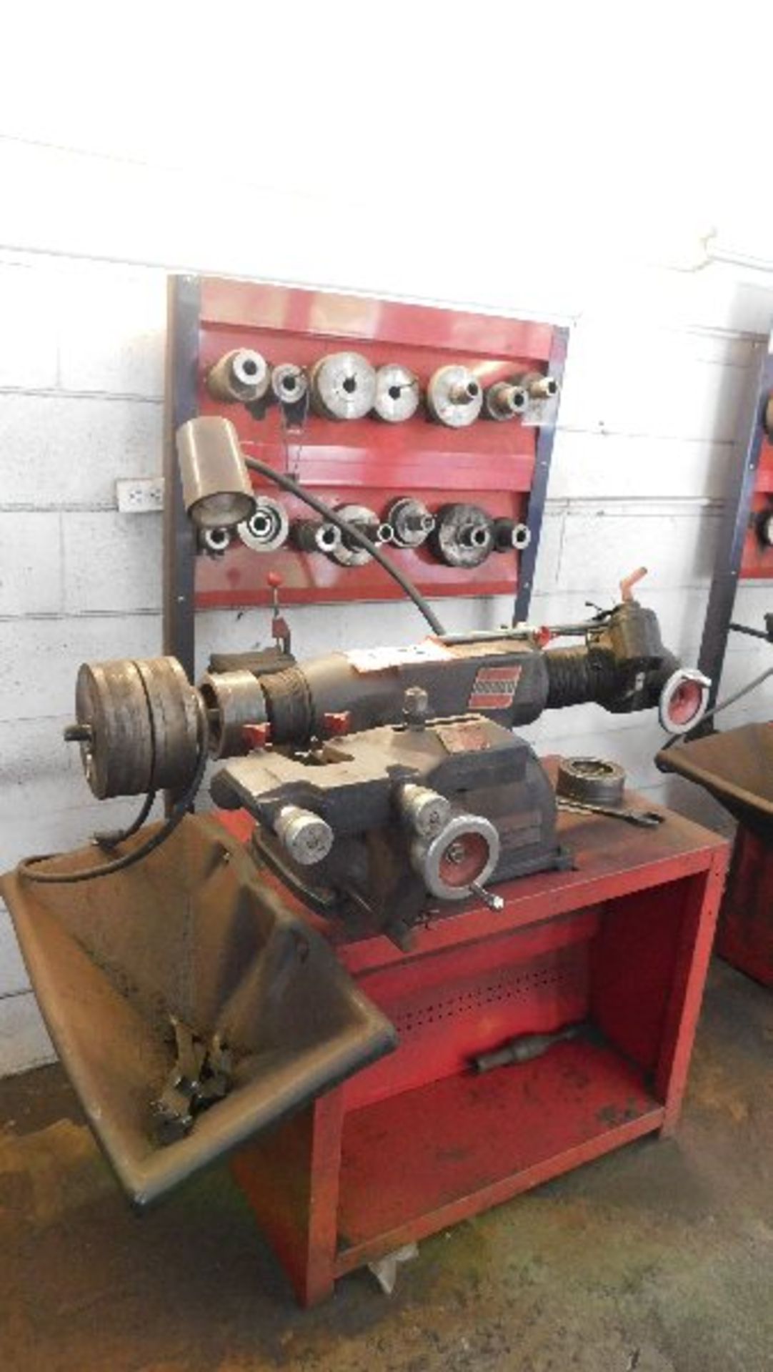 Ammco Brake Lathe Mdl 4000, w/twin facing tool, cabinet and tools