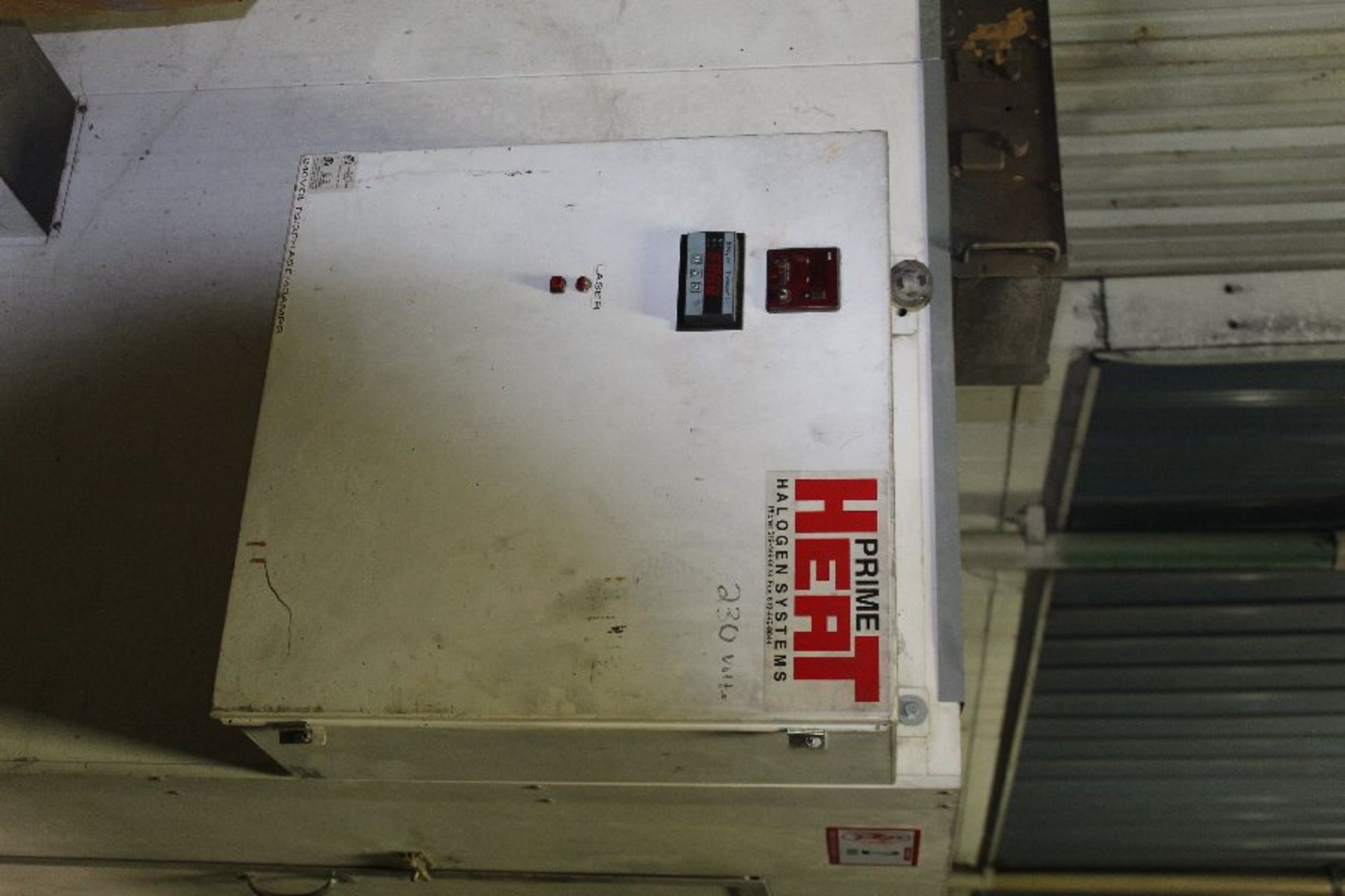 Prime Heat Halogen System Paint Curing Oven, 72" X 72" X 70", 34" X 60" door - Image 3 of 3
