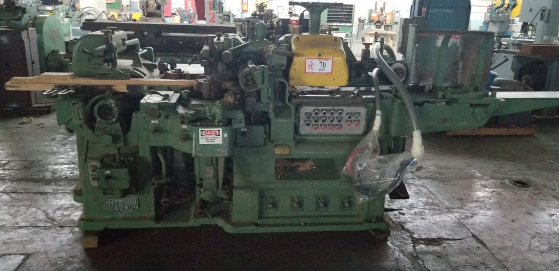 Mattison Push Feed Moulder w/ 15-Molder Heads, Model 276, 5-Head - Image 2 of 5