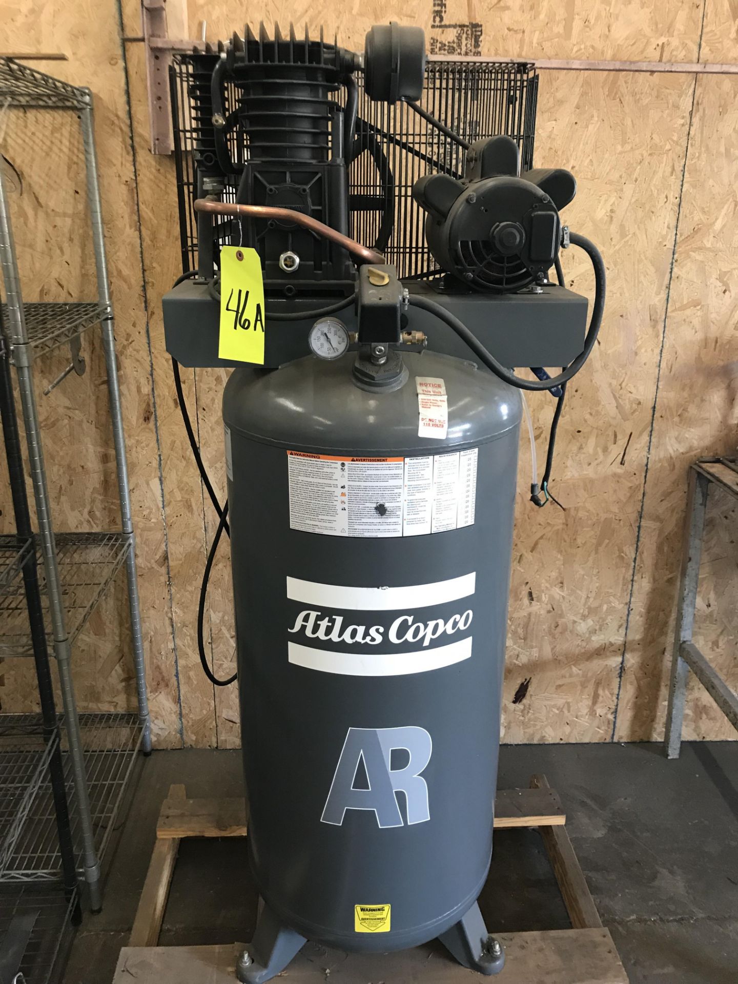 5-HP Atlas Copco Vertical Air Compressor