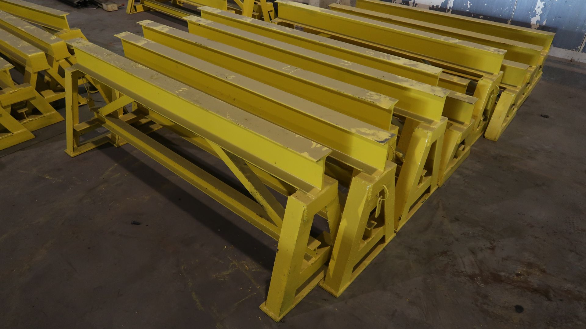 20,000lb. Die Stands 6' Length x 26" Height (Beam 3-1/2") 4 Units in Lot