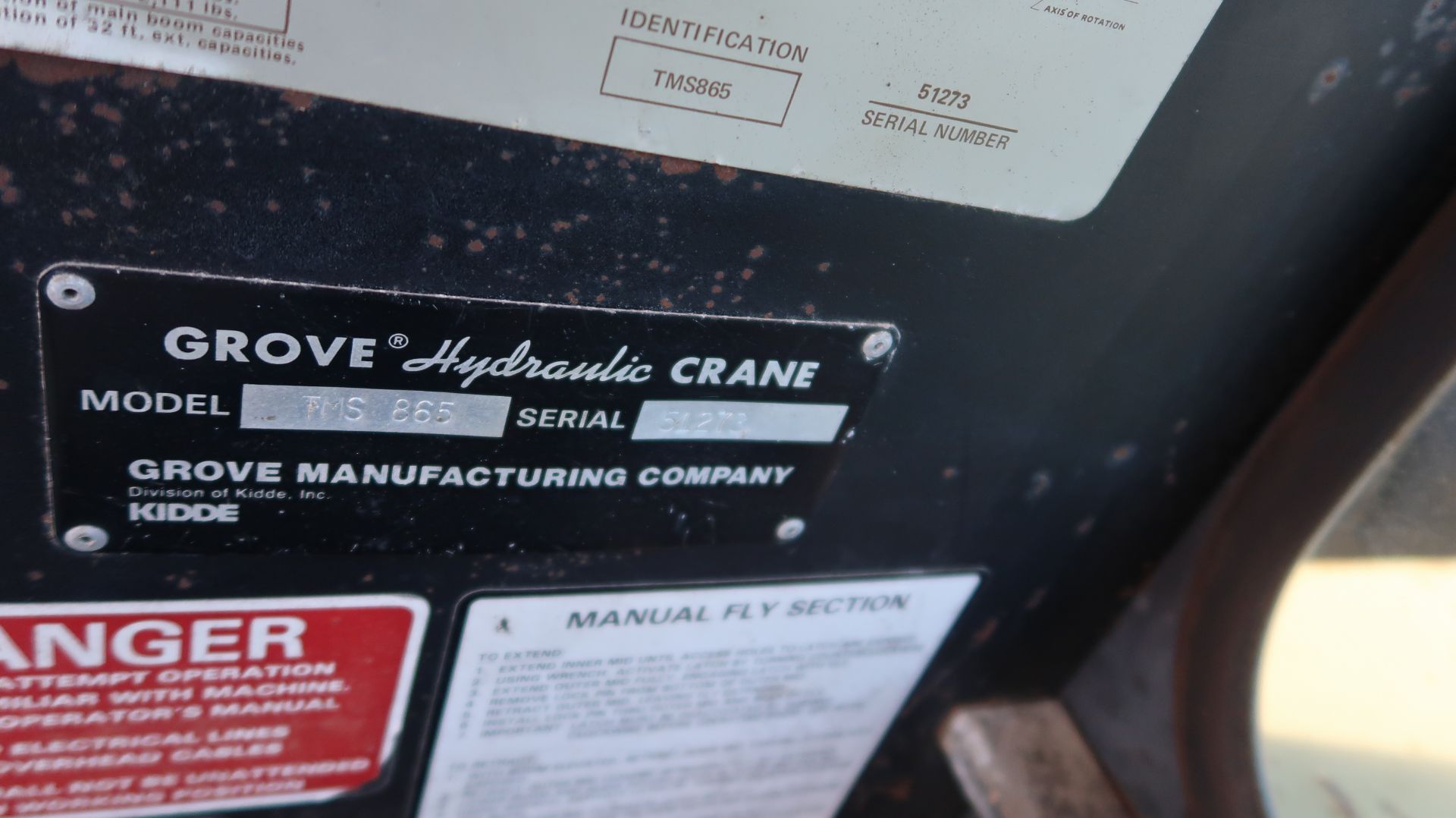 65-Ton Grone Crane; Model: TMS865, All terrain crane, 3215 Hrs., Engine: 290 Big Cam Cummins, Main - Image 11 of 29