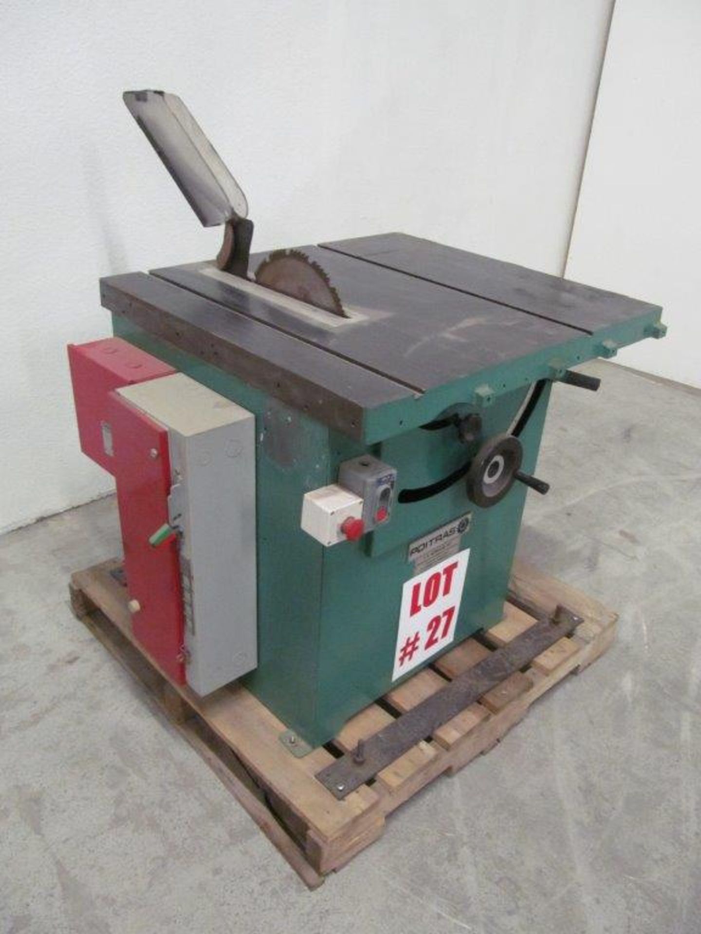 POITRAS TILTING ARBOR TABLE SAW MODEL: TS121, 3HP, ELECTRICS: 220V/3PH/60C