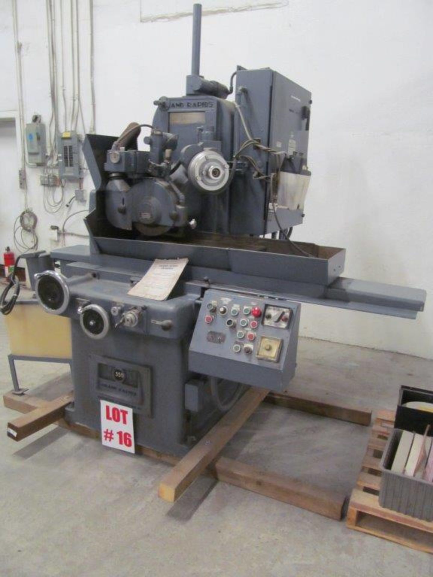 GRAND RAPIDS HYDRAULIC SURFACE GRINDER, CAPACITY: 8" X 24", C/W ELECTROMAGNETIC CHUCK & ASSORTED - Image 3 of 10
