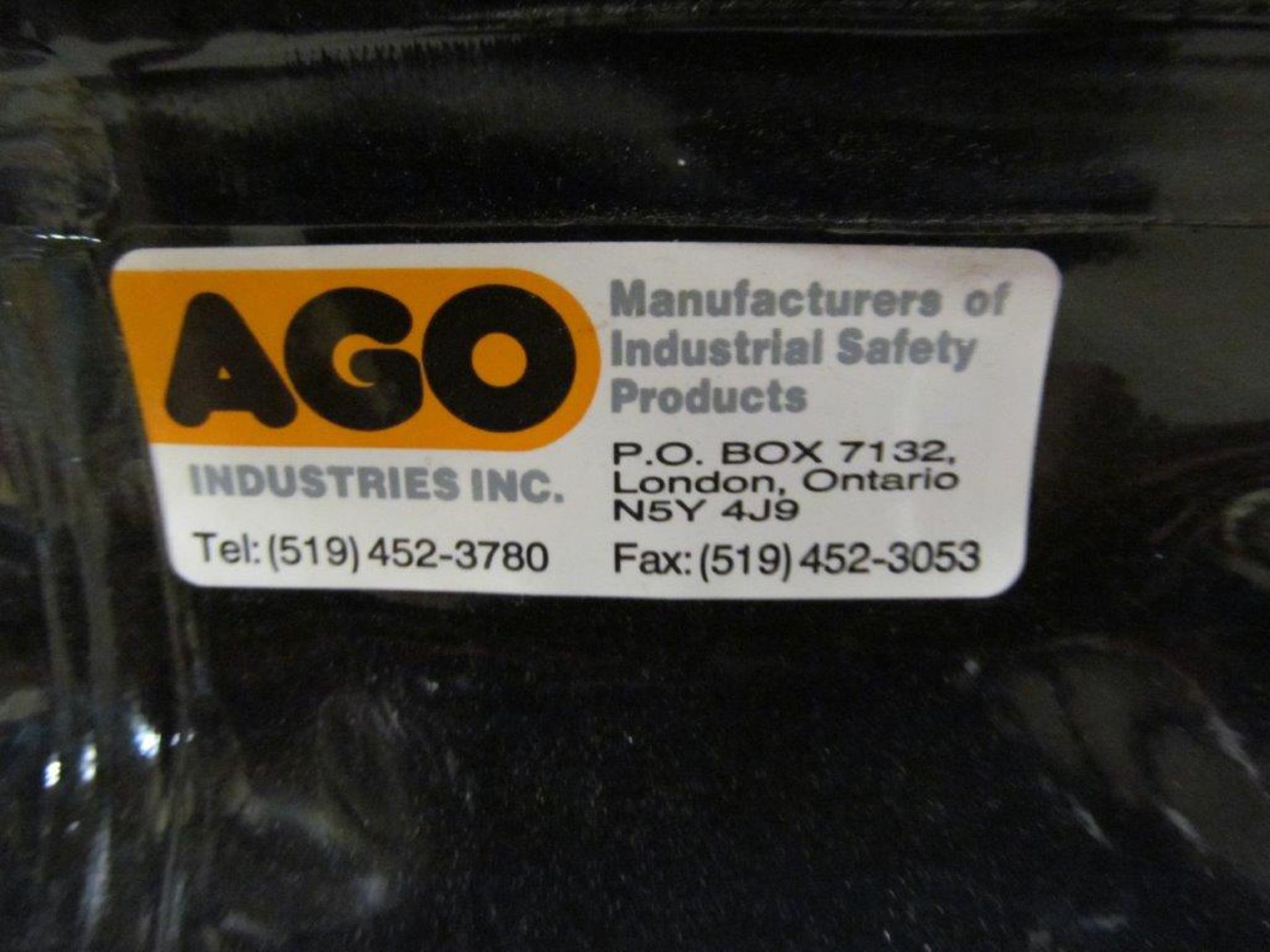 ARGO INDUSTRIES INC. WELDING CURTAINS WITH WELDING TABLES, C/W STANDS - Image 3 of 5
