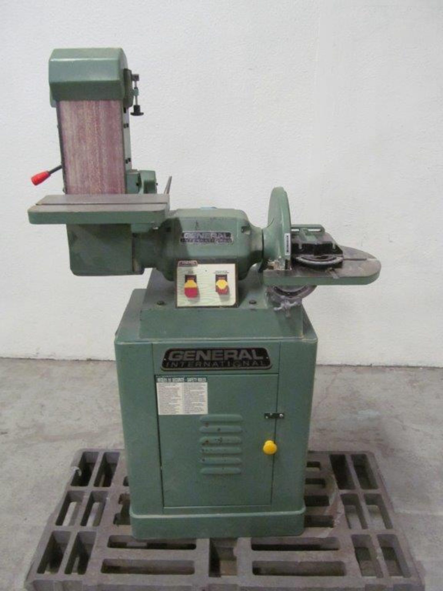 GENERAL INTERNATIONAL BELT/DISC SANDER MODEL: 15-035DCM, BELT: 6", DISC: 12", ELECTRICS: 110V/220V/ - Image 2 of 5